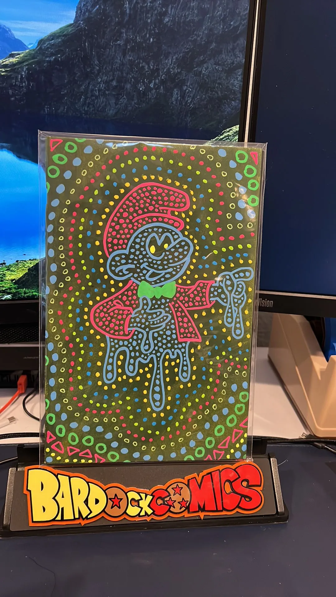 Product image for Kyle Willis Acid Trip Smurfs sketch cover