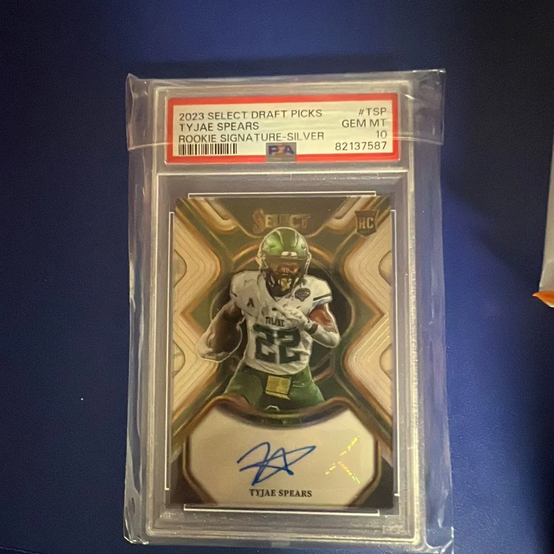 Product image for 2023 Select Draft Picks Tyjae Spears Silver Auto PSA 10 pop 2