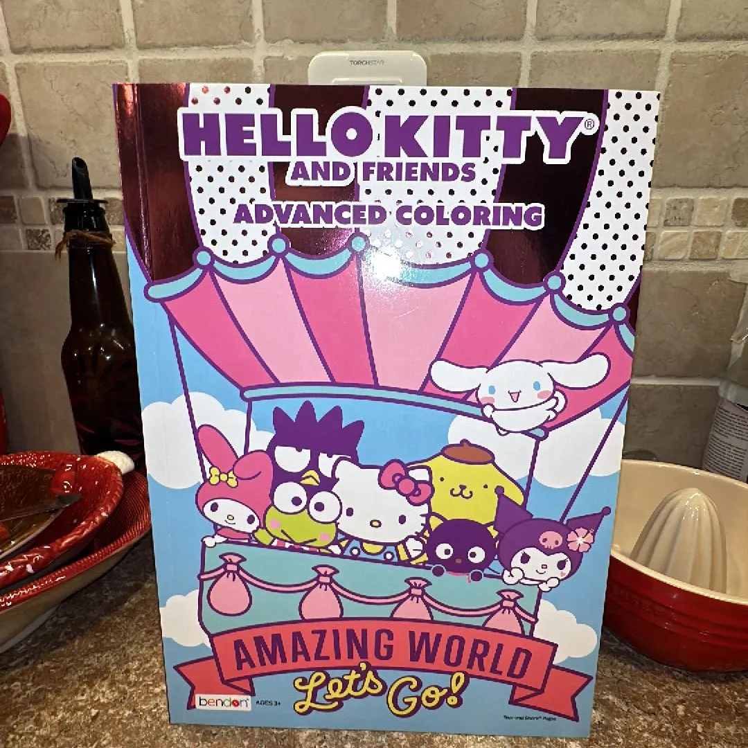 Product image for Hello Kitty & Friends Advanced Coloring Book