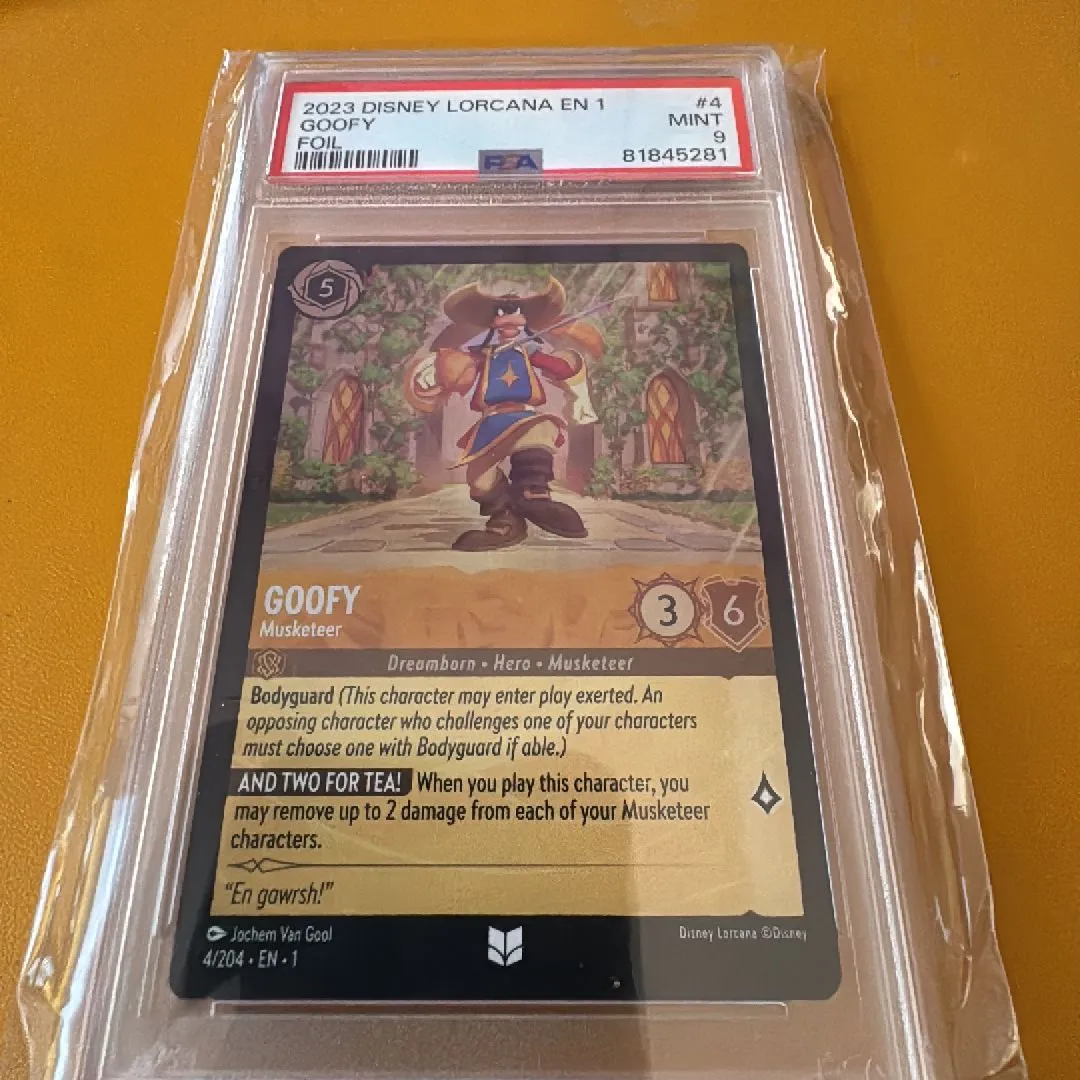 Product image for 2023 Disney Lorcana En 1-The First Chapter Goofy Foil PSA MINT 9