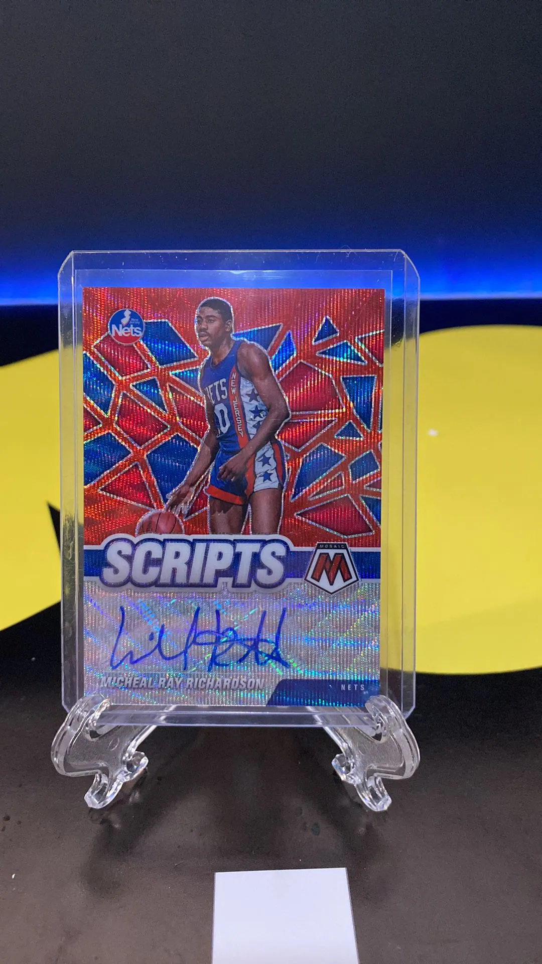 Product image for Michael Ray Richardson Mosaic Scripts Auto