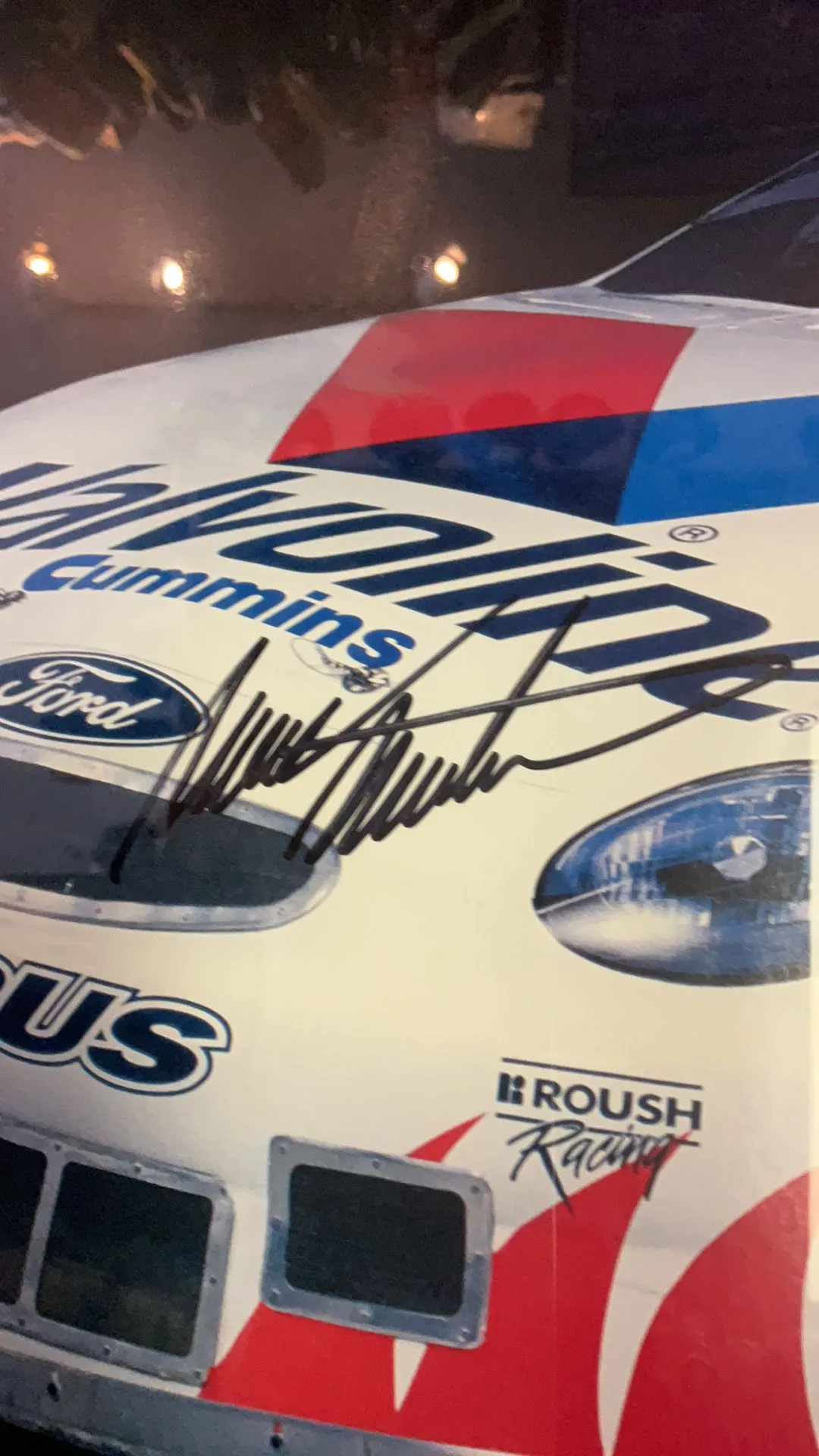 Product image for Mark Martin autographed poster framed