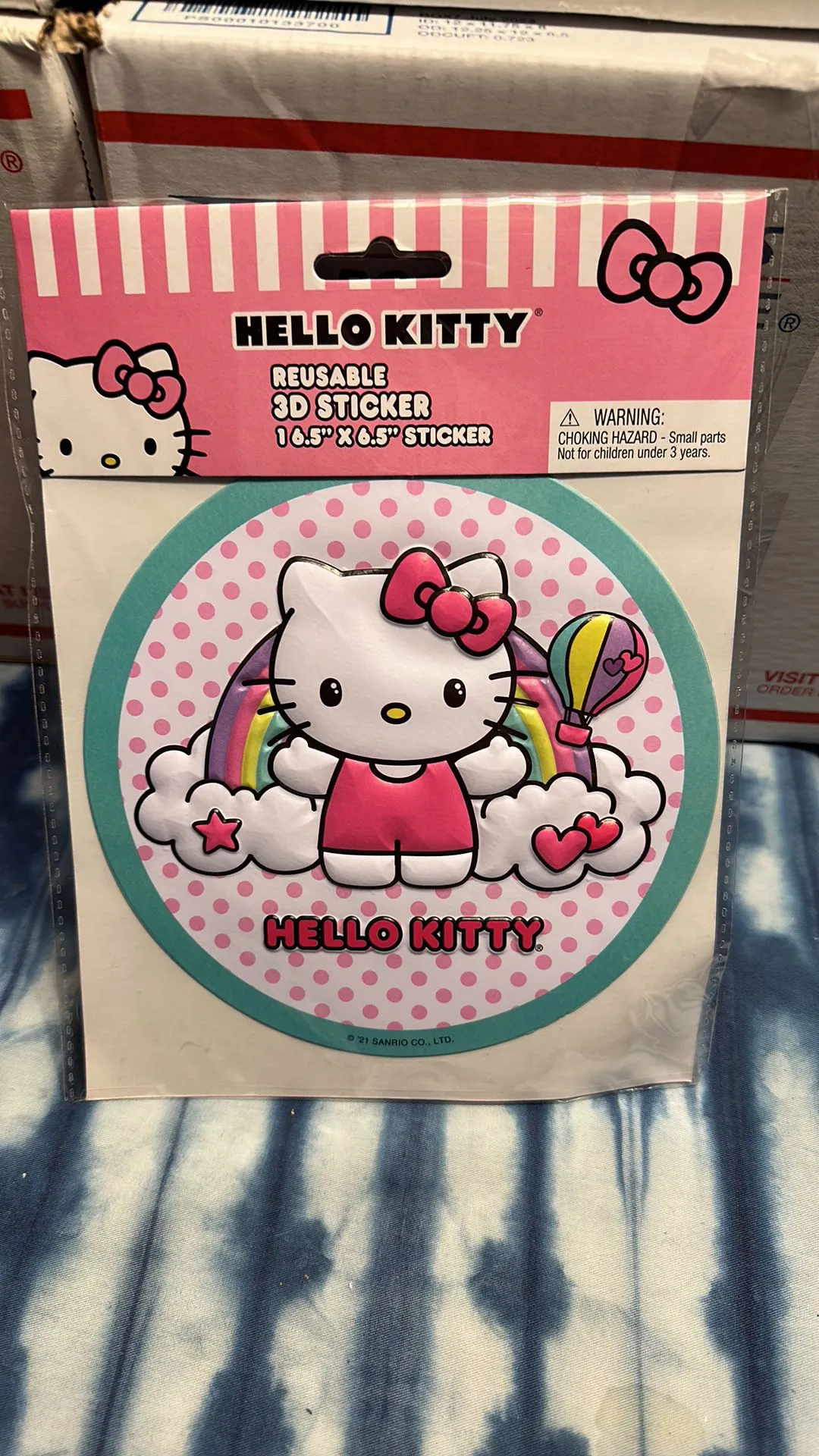 Product image for Hello Kitty Reusable Puff Sticker!