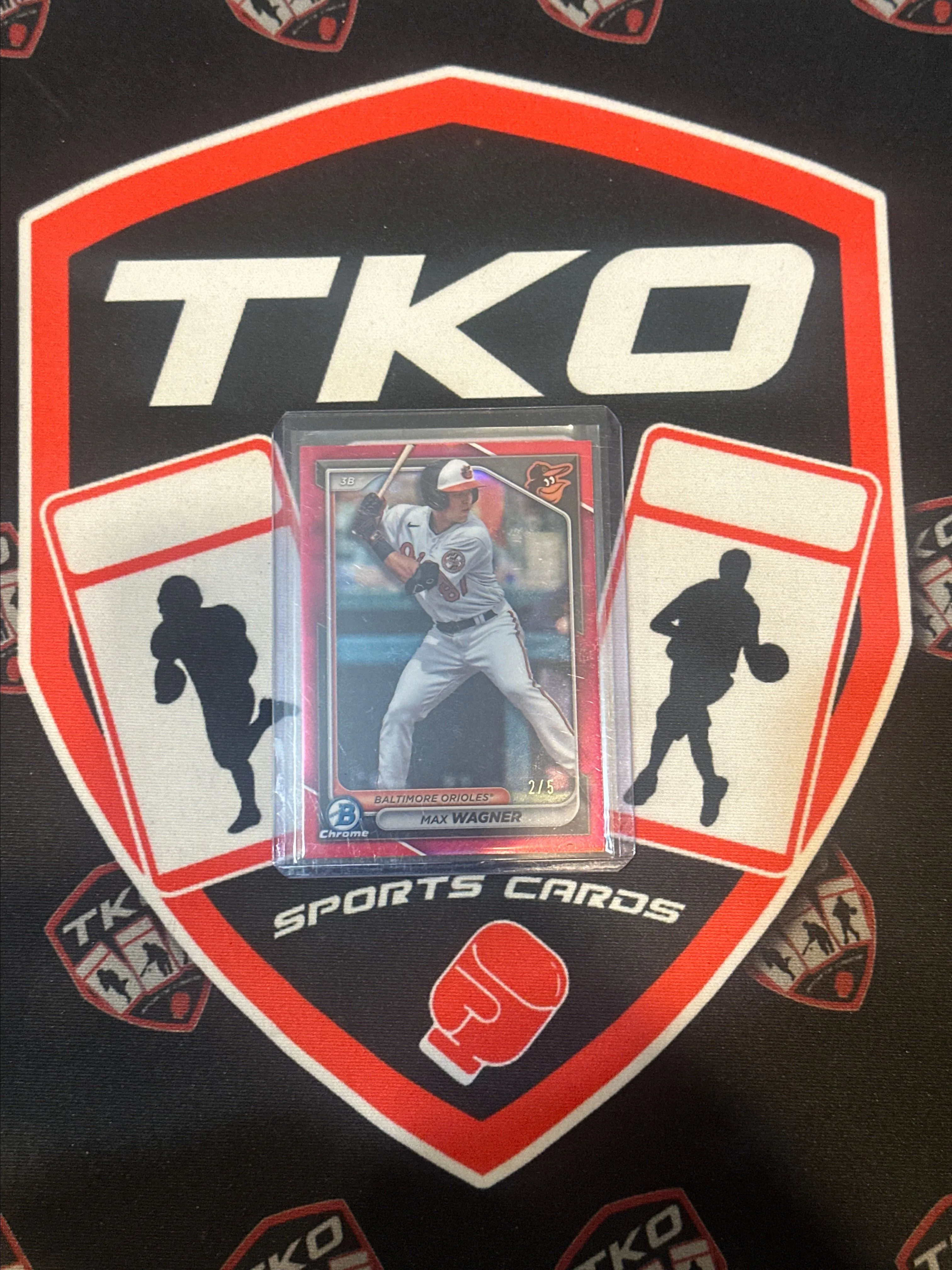 Product image for Bowman Chrome MAX WAGNER Red RC Refractor SSP /5
