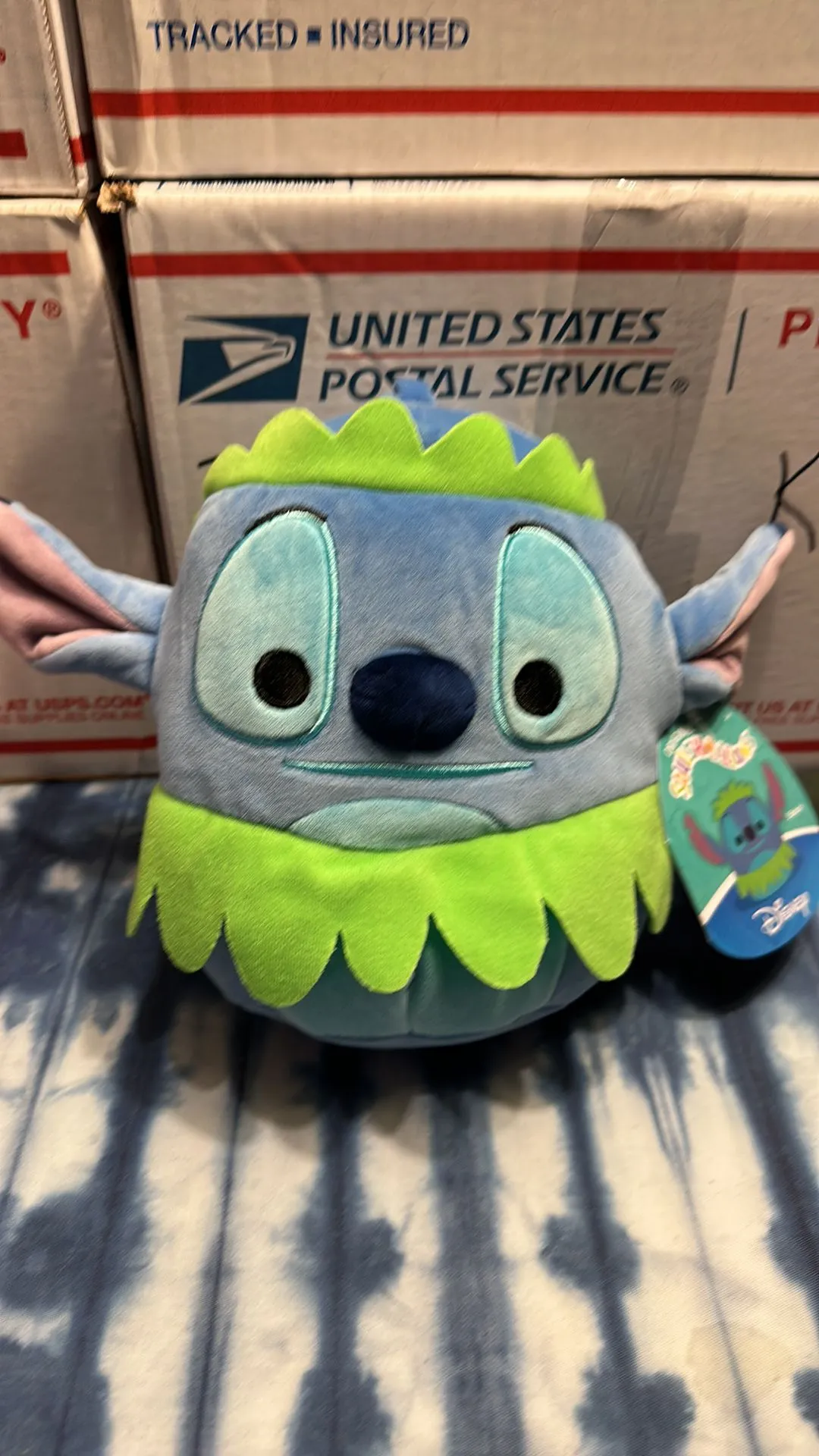 Product image for Stitch Squishmallow- grass skirt