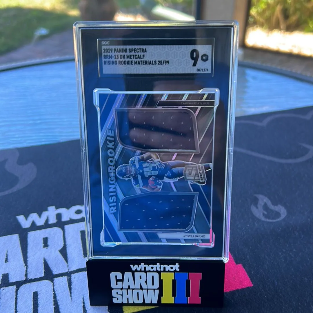 Product image for 2019 Panini Spectra Dk Metcalf SGC Rising Rookie Mat. 9