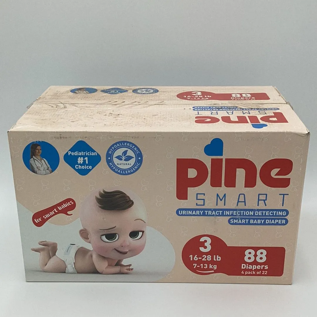 Product image for Pine Smart UTI Detector Baby Diapers Size 3 pack of 88