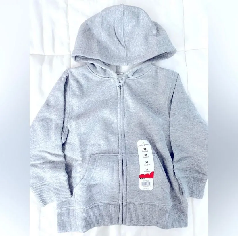 Product image for Jumping beans heather gray hoodie - 2t