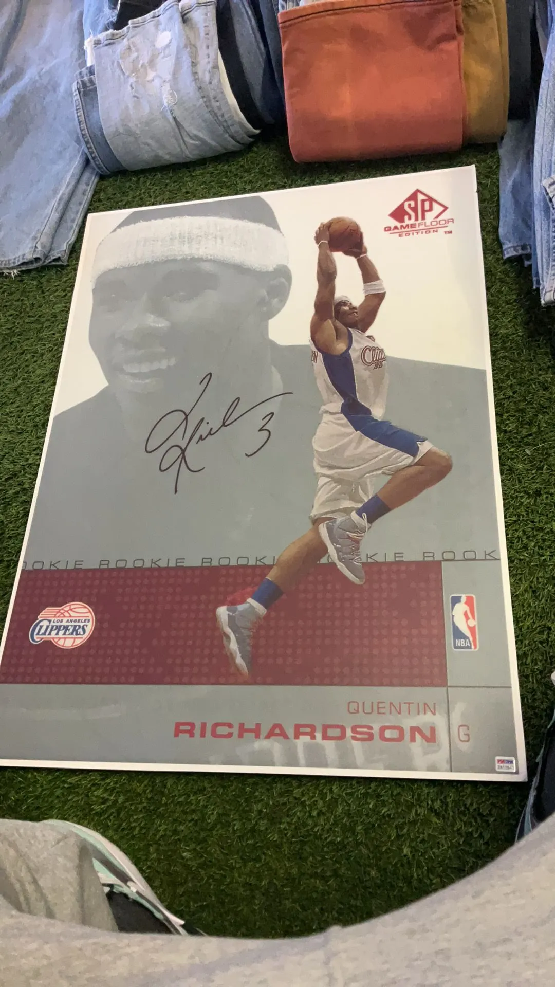 Product image for Autographed rookie Poster card w/ PSA