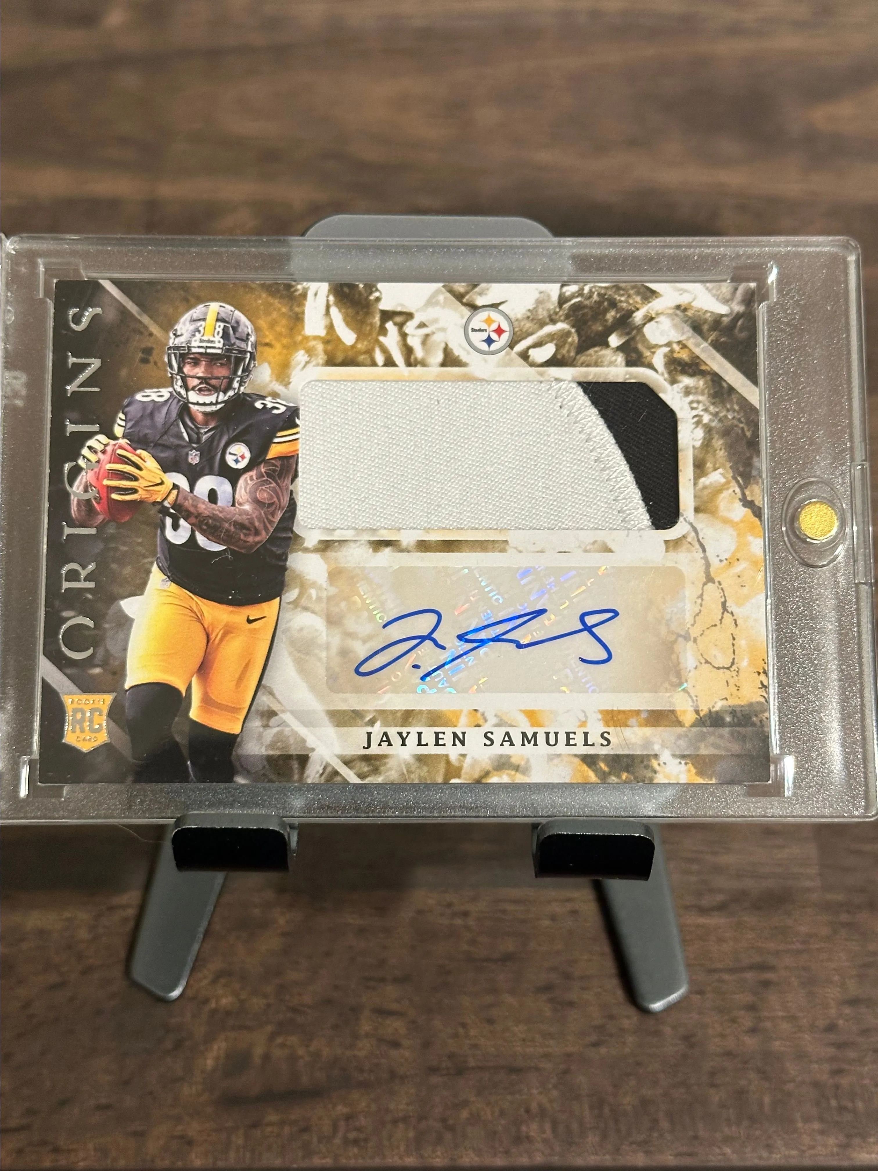 Product image for Jaylen Samuels 2018 Panini Origins Auto RC RPA Pittsburg Steelers