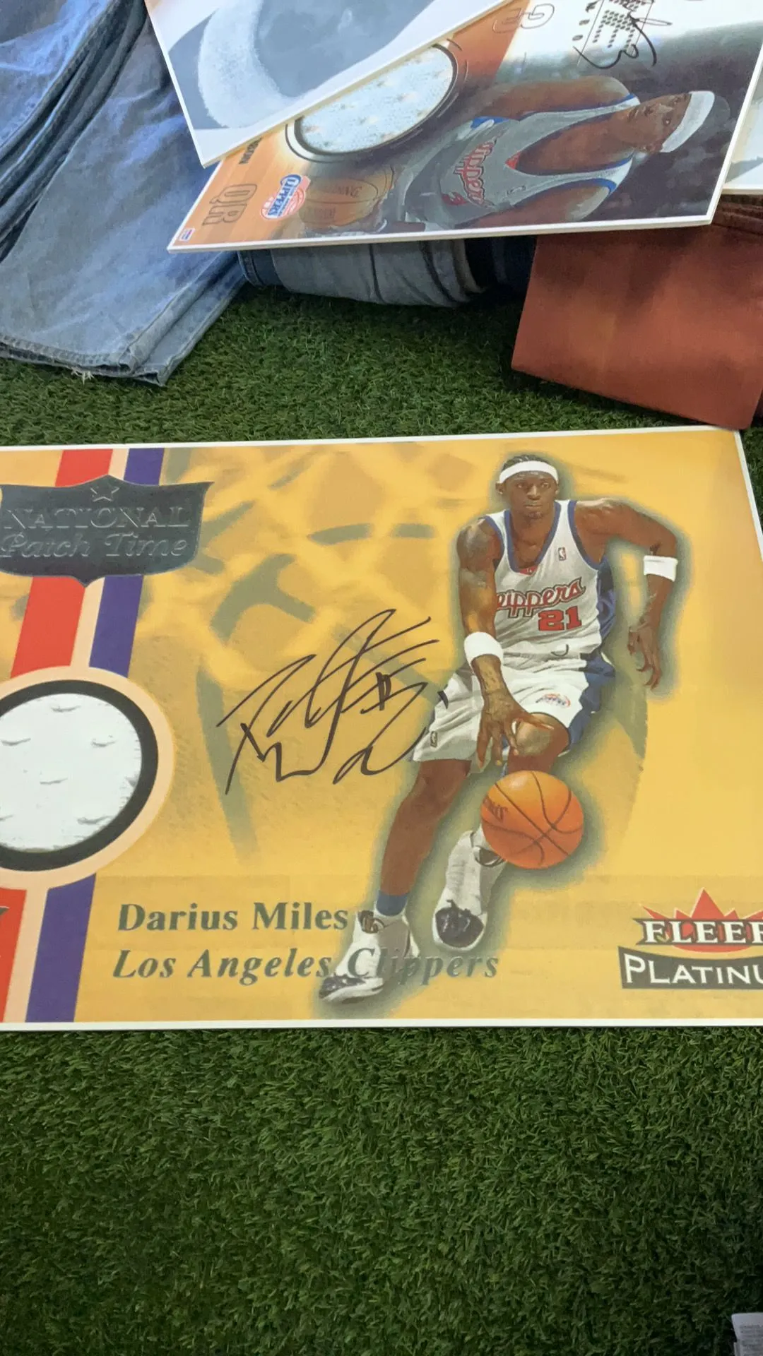Product image for Darius Miles poster card with PSA