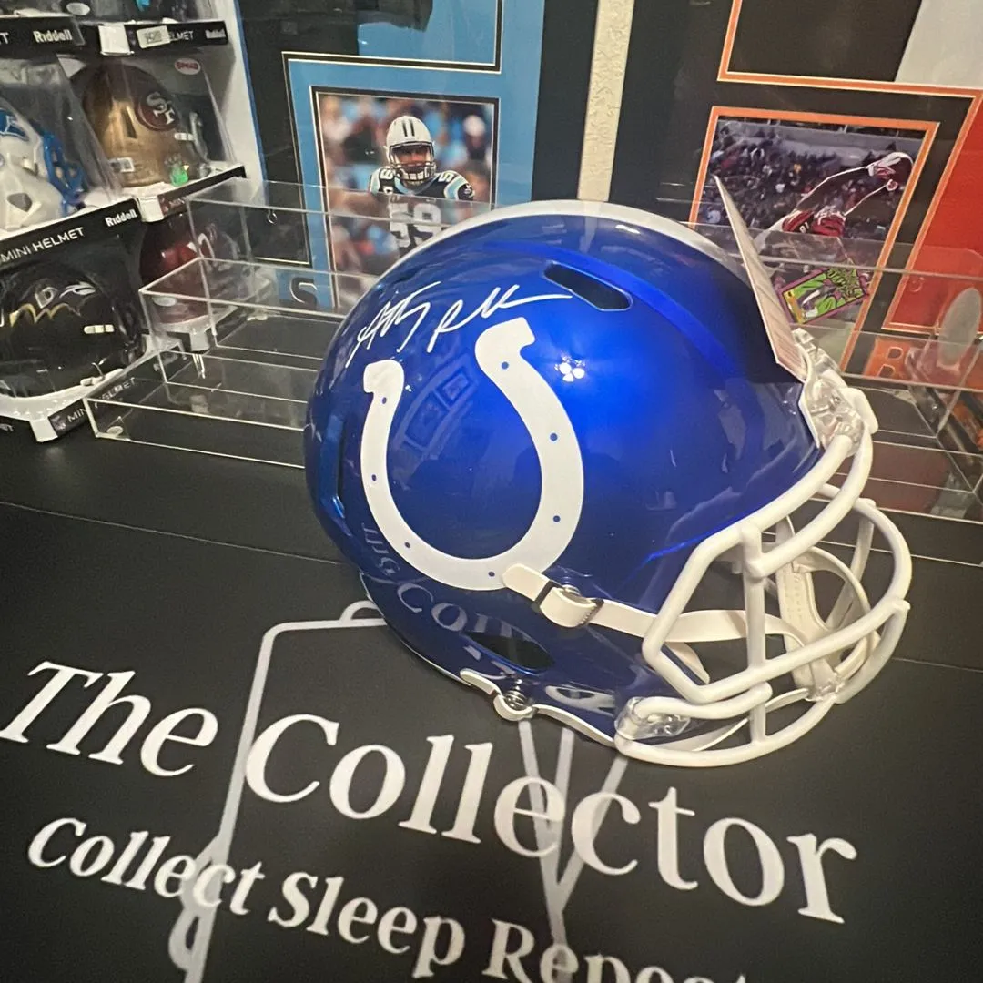 Product image for Anthony Richardson auto Full size replica helmet