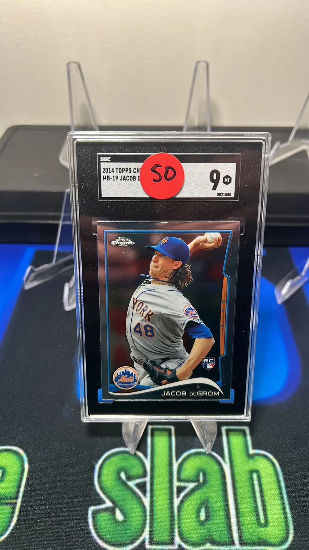 Product image for 2014 Topps Chrome Update Jacob Degrom SGC  9