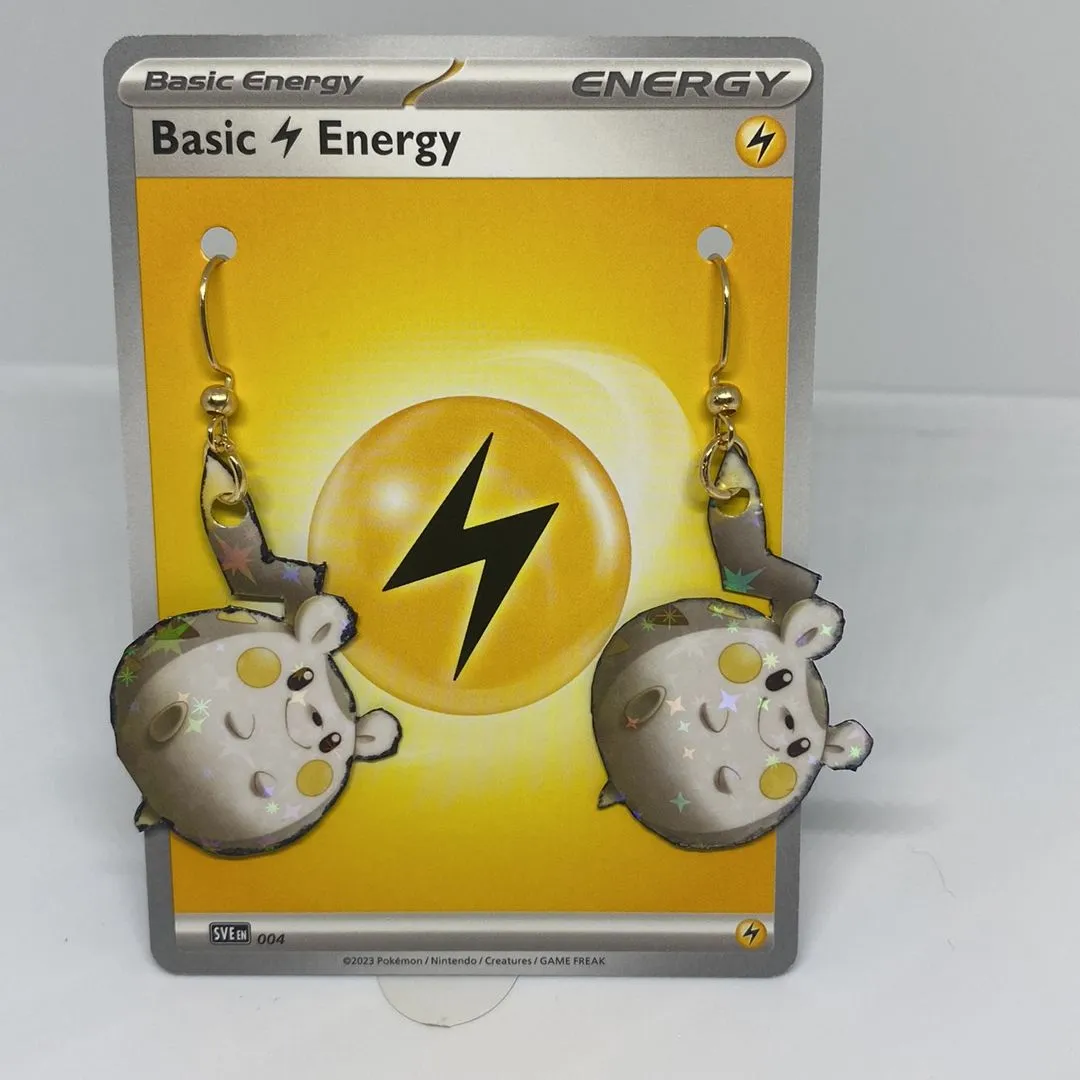 pokemon card earrings Charizard earrings – Postmortem Pets main image 1