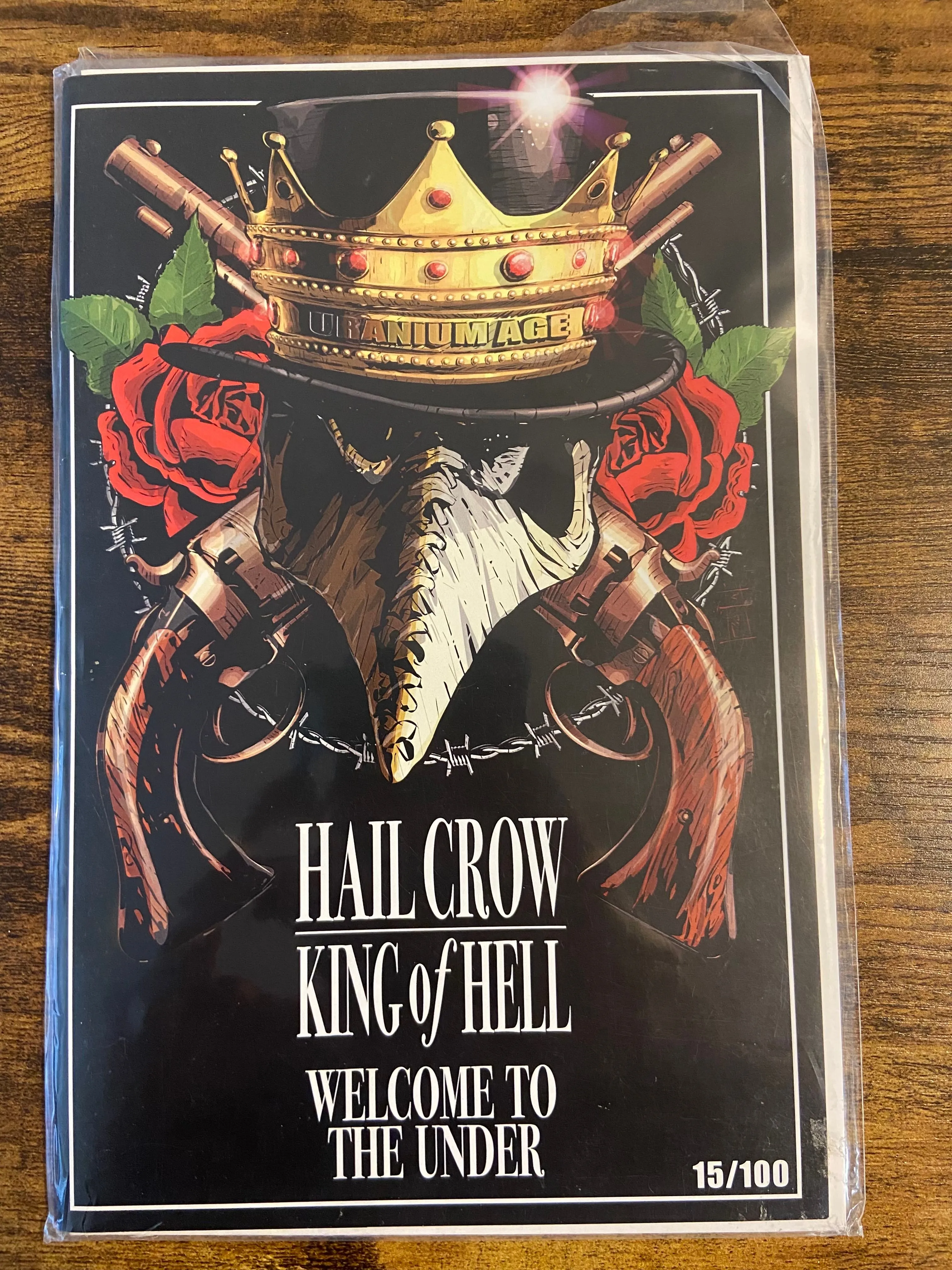 Product image for Hail Crow RARE 15/100 Trade Guns 'n Roses Homage Dr. Flaw C. Fredricks Comic