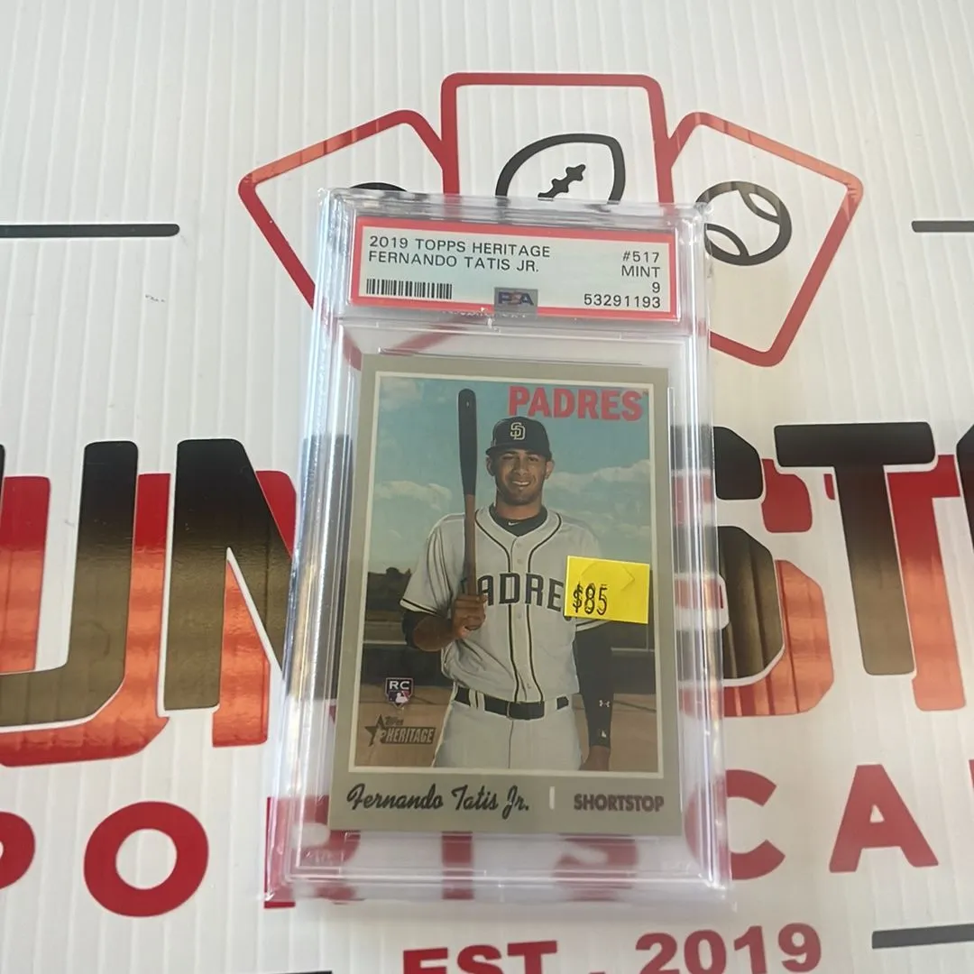 Product image for 2019 Topps Heritage Fernando Tatis Jr. 517  PSA MINT 9