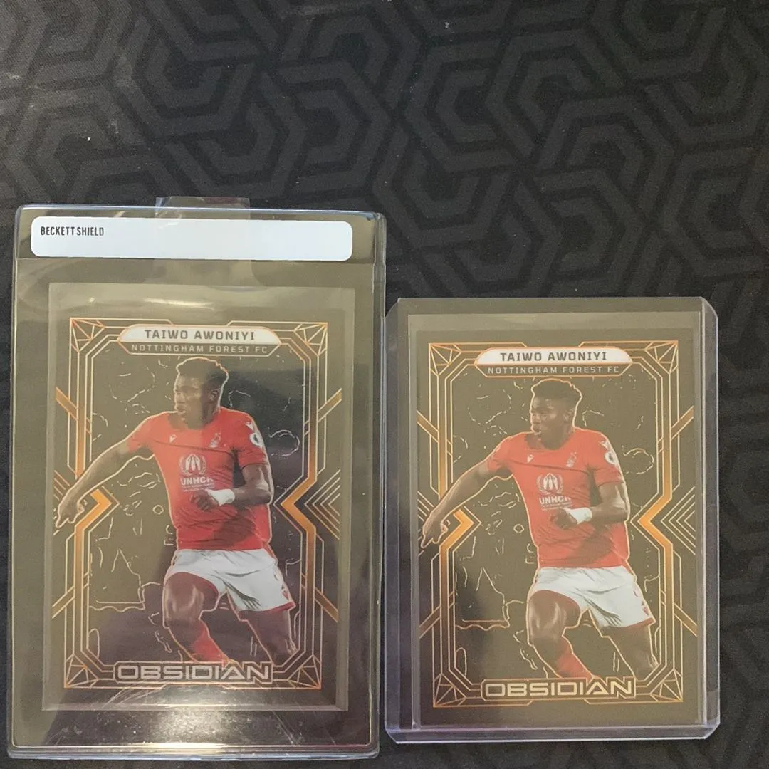 Product image for 2022-23 Obsidian Taiwo Awoniyi Electric Etch Orange x2