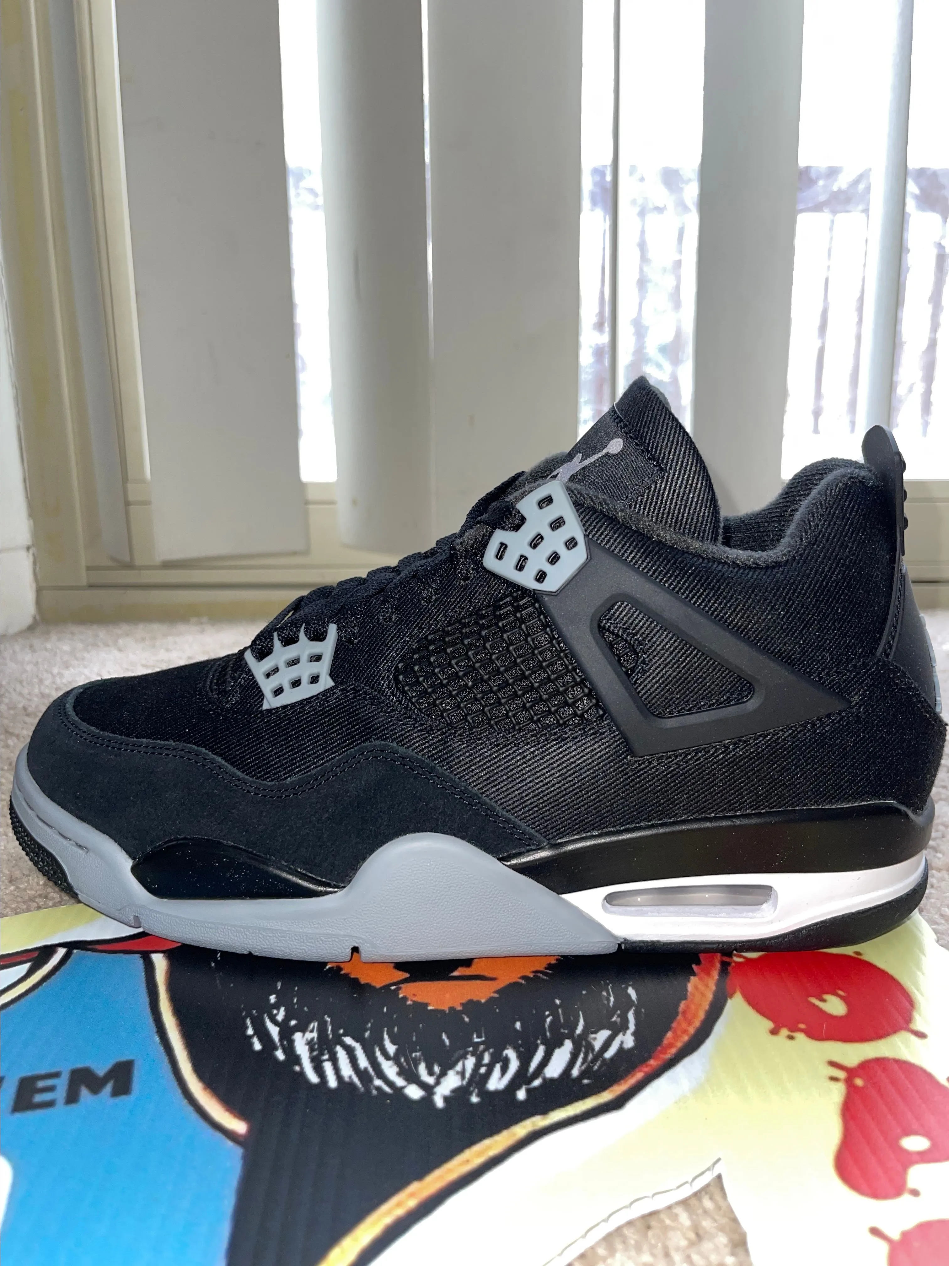 Product image for Air Jordan 4 Retro SE Black Canvas (Men)