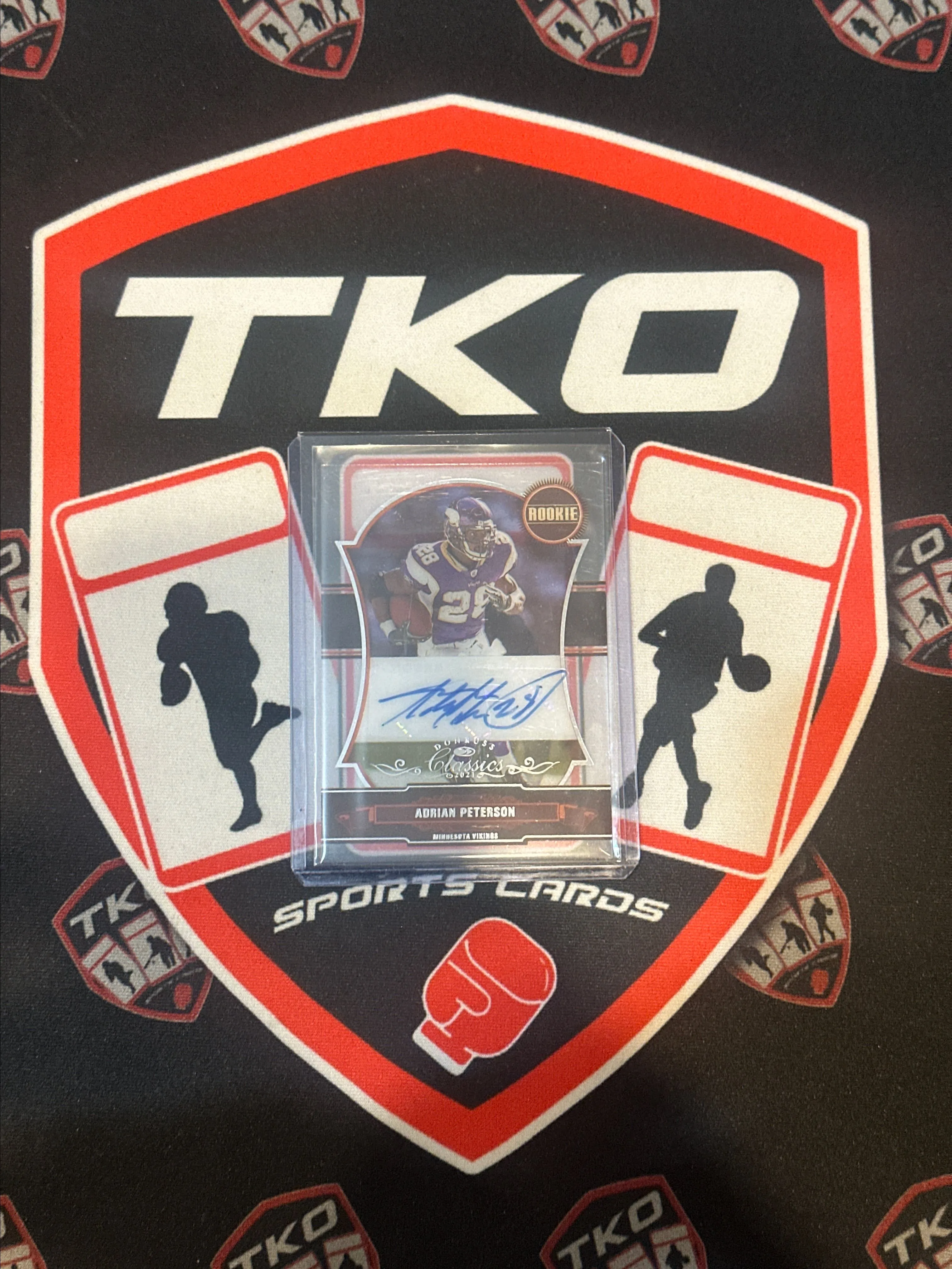 Product image for 2021 Classics ADRIAN PETERSON Acetate Rookie Reprint Auto SSP /5