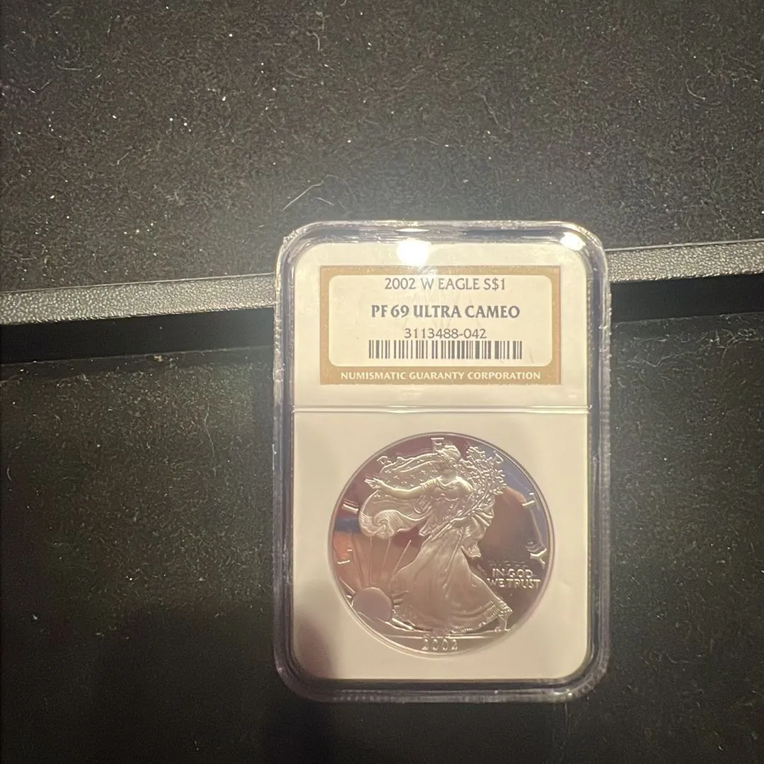 Product image for 2002 W Pf69 Ultra Cameo NGC Proof American Silver Eagle