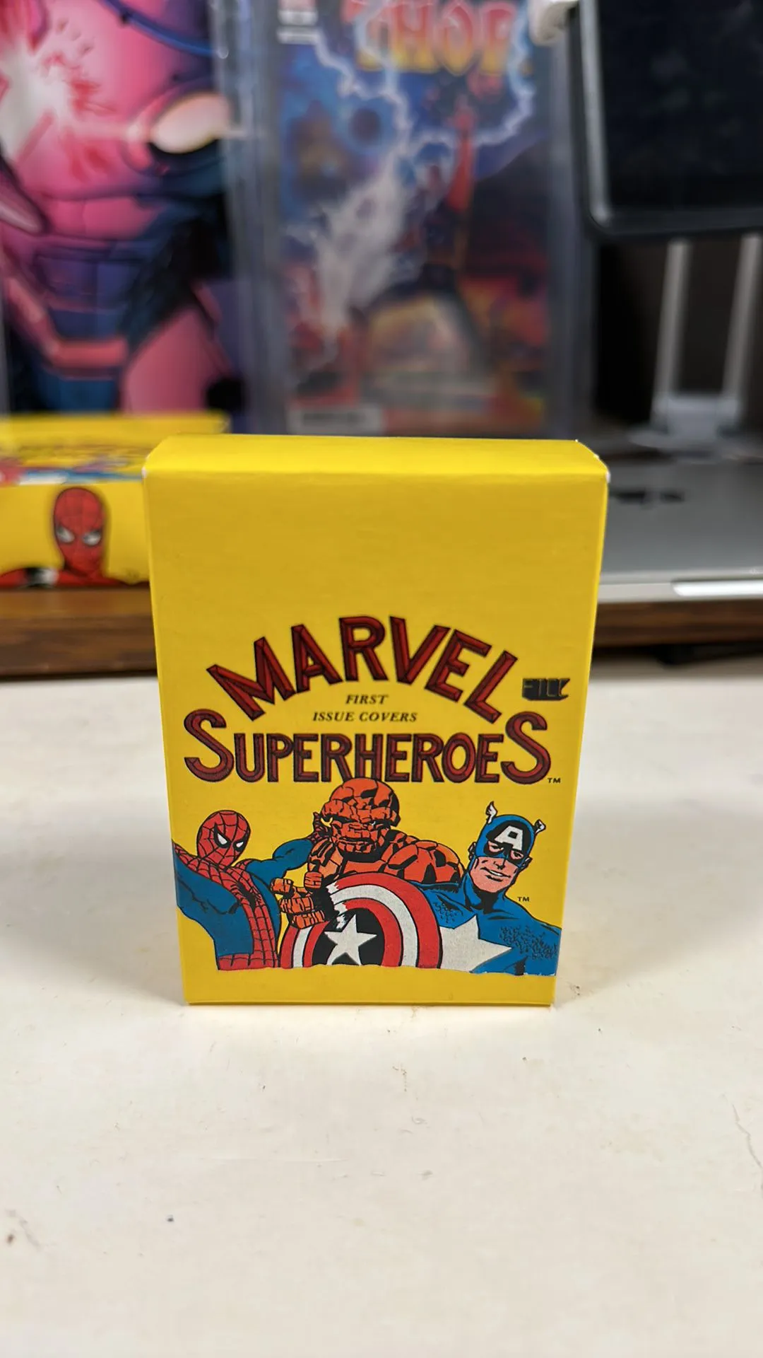 Product image for Marvel superheroes first issue covers card set ￼complete new