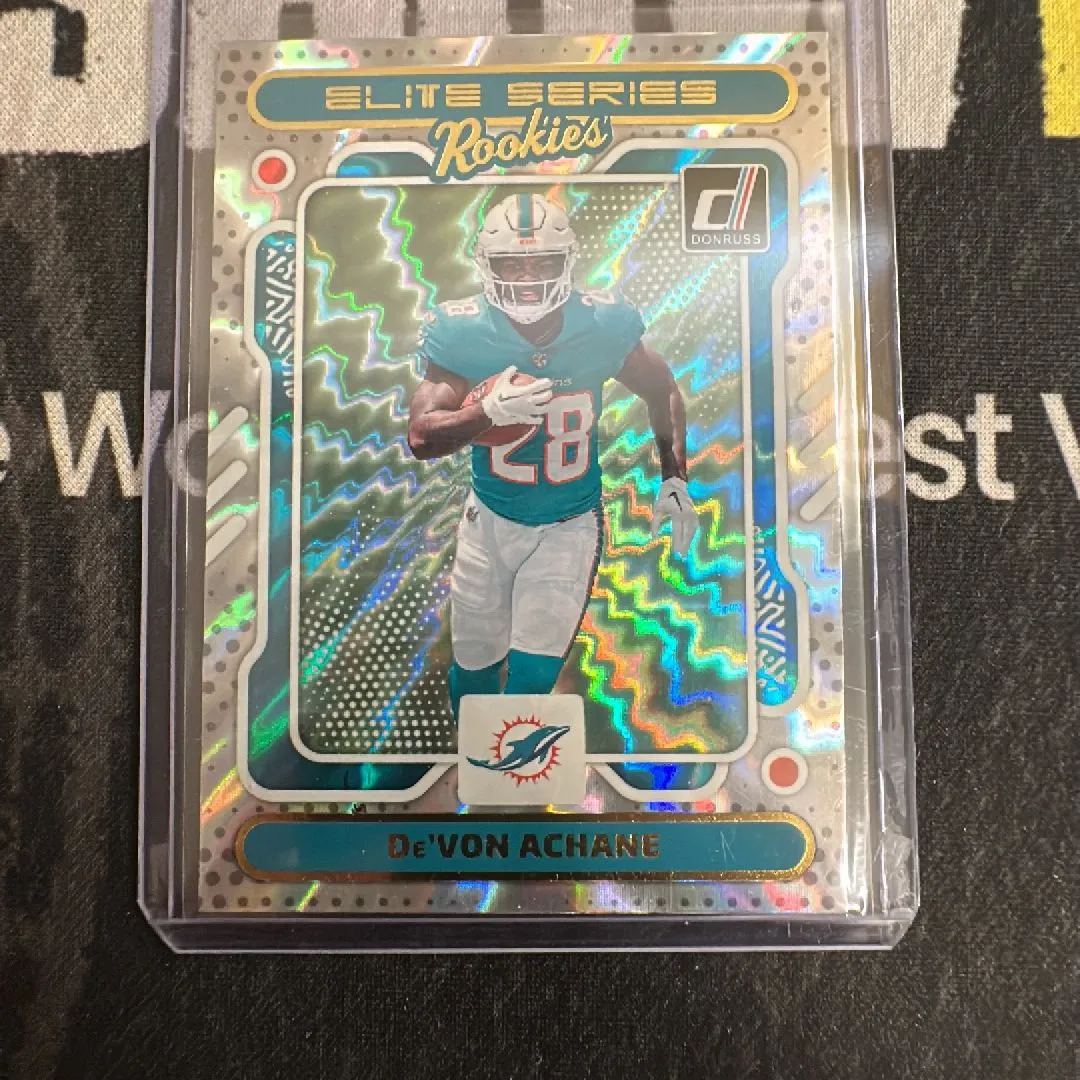 Product image for 2023 Panini Donruss Football Devon Achane Elite Series Rookies Dolphins RC