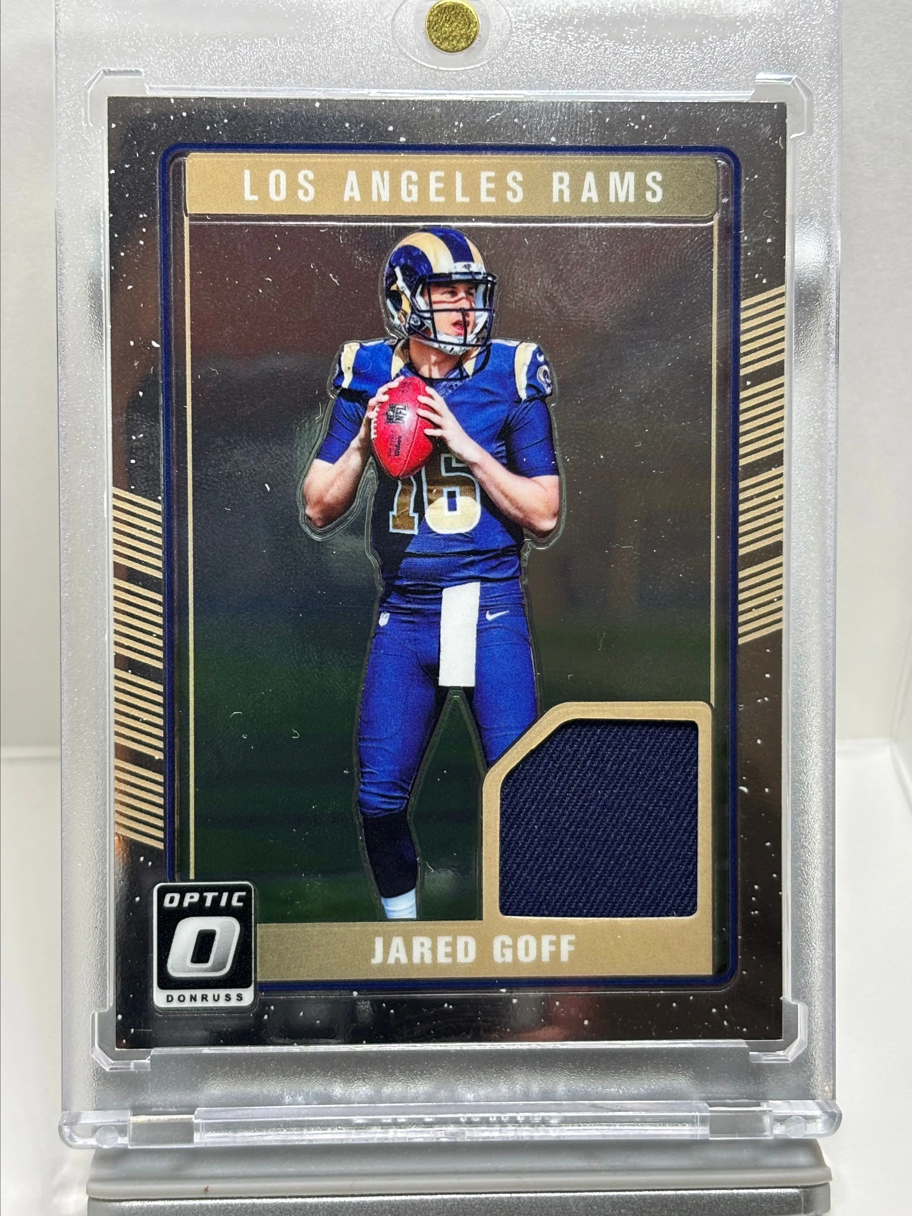 Product image for 2016 Donruss Optic Rookie Threads 150/150 Jared Goff #DRT-JG Player Worn Patch RC