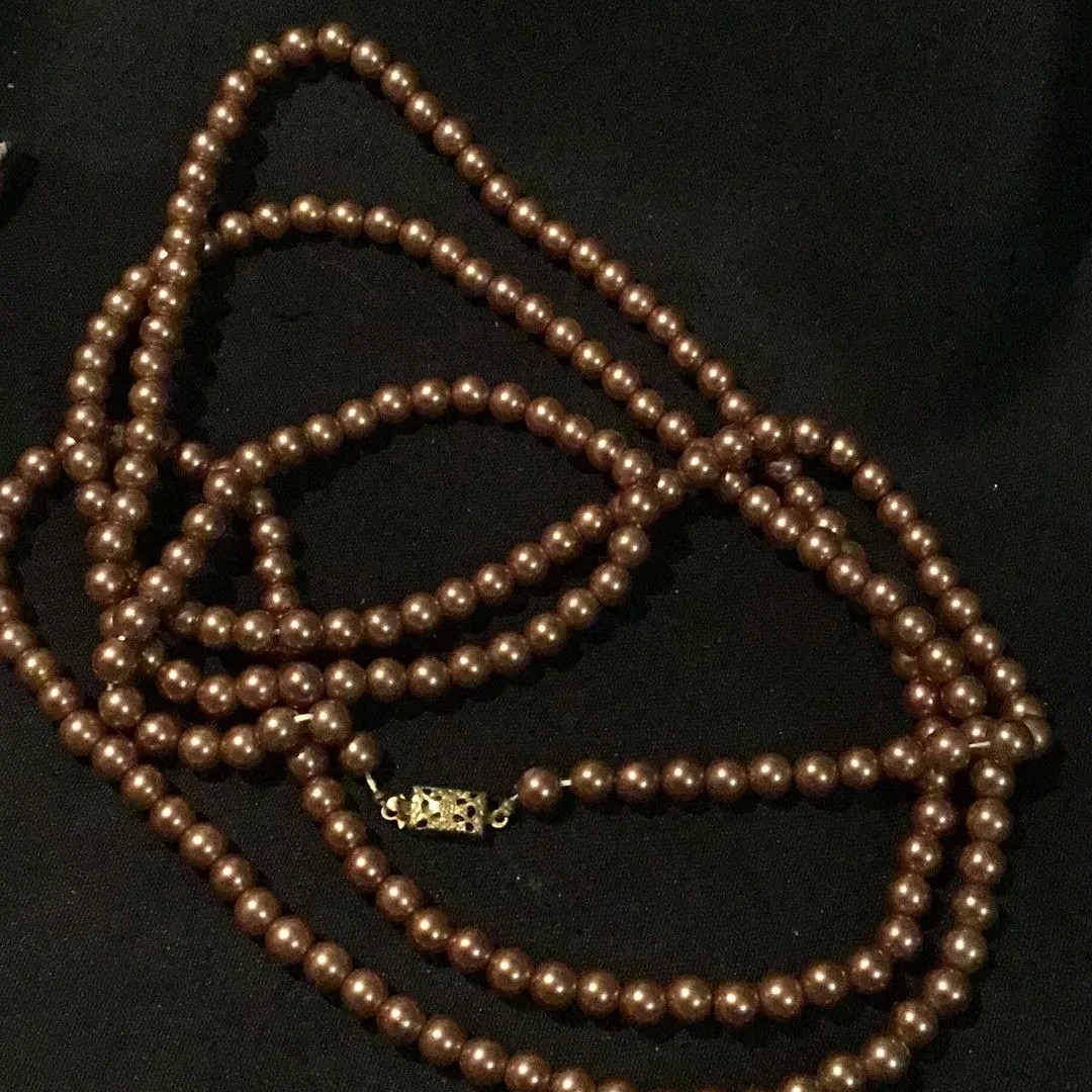 Product image for 41. Copper colored Faux Pearl