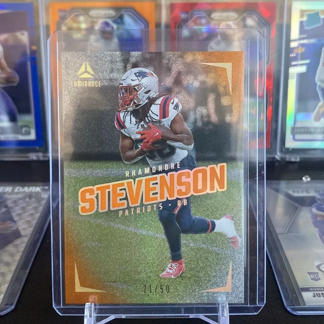 Product image for 2024 Panini Luminance / Rhamondre Stevenson Orange  21/50