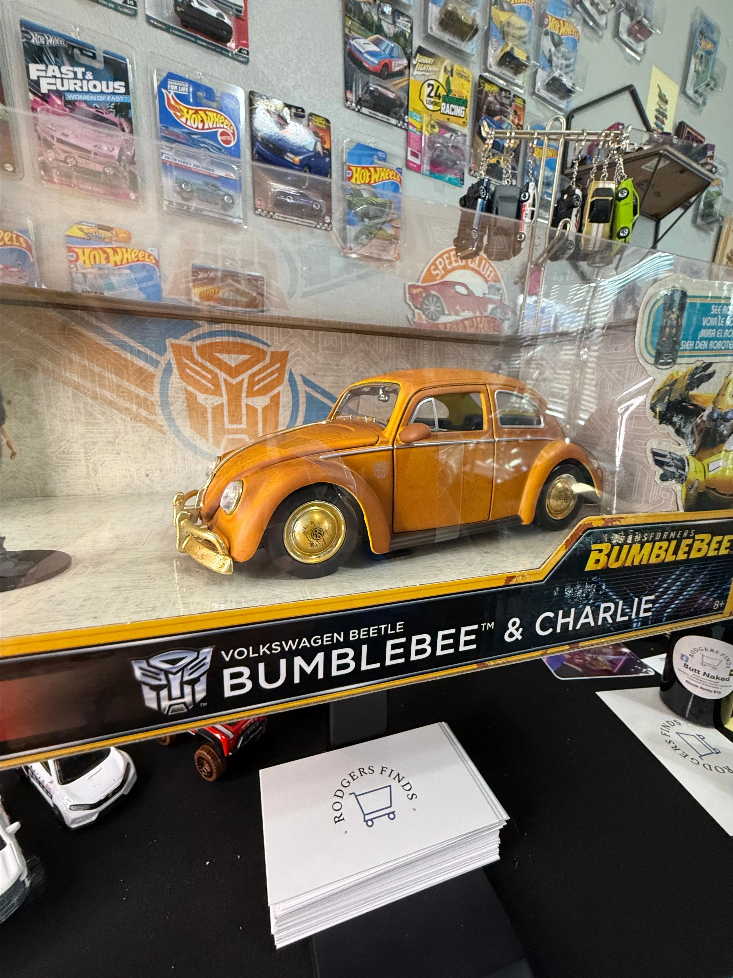 Product image for Jada Toys 1:24 Bumblebee And Charlie - New Toys & Collectibles | Color: Orange