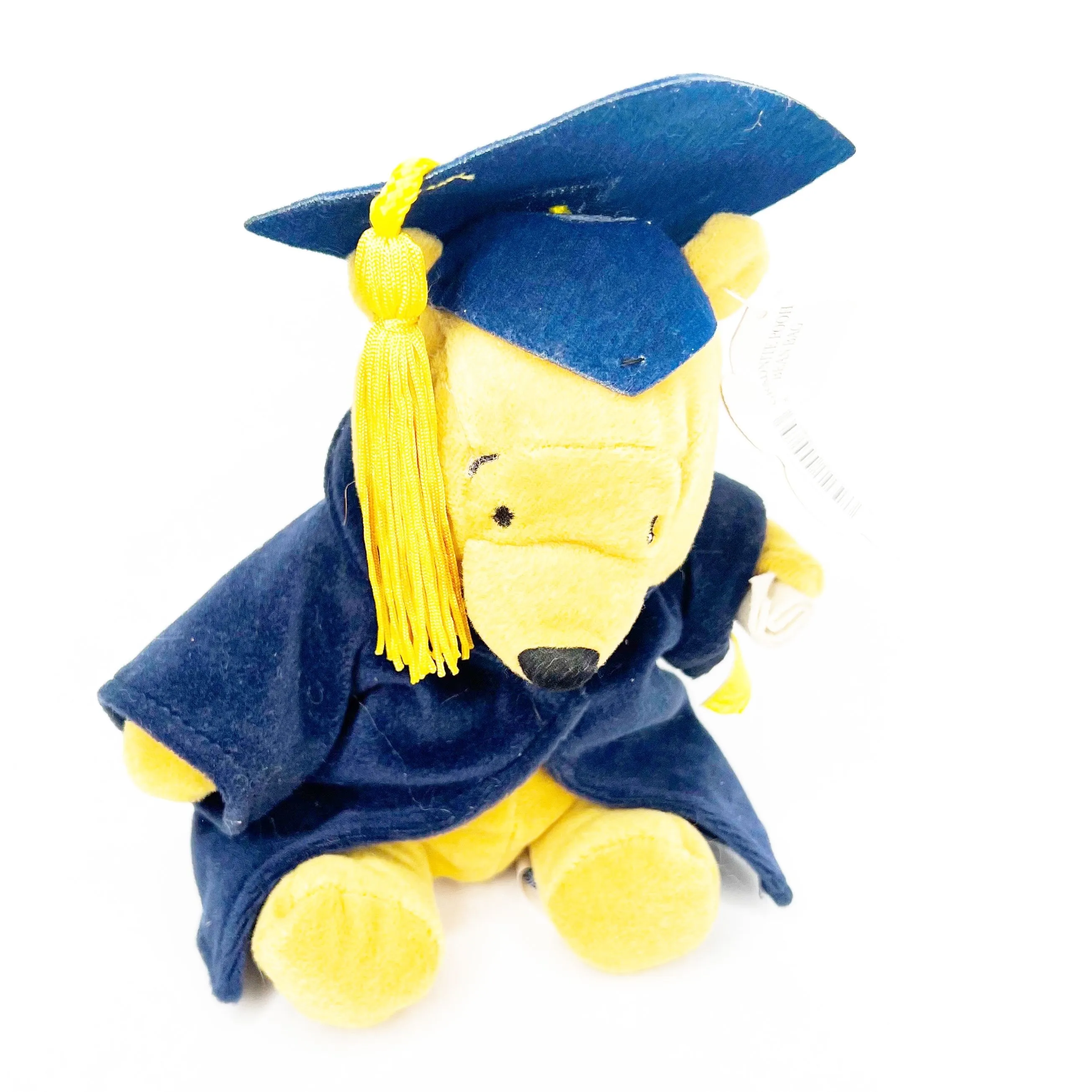 Product image for Vintage Disneyland Stuffed Walt Disney World Pooh Graduation Mouseketoys Plush