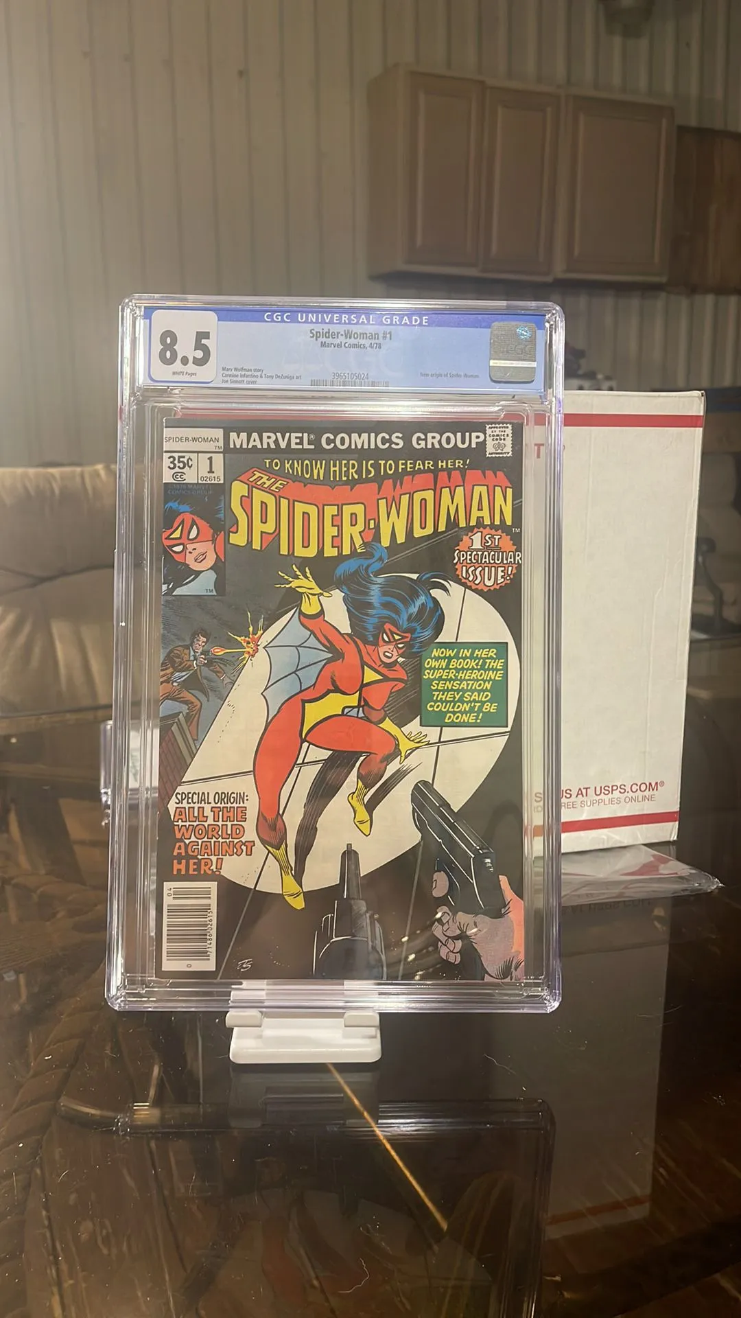 Product image for Spider-Woman 1  CGC 8.5 1978 First appearance of spider woman