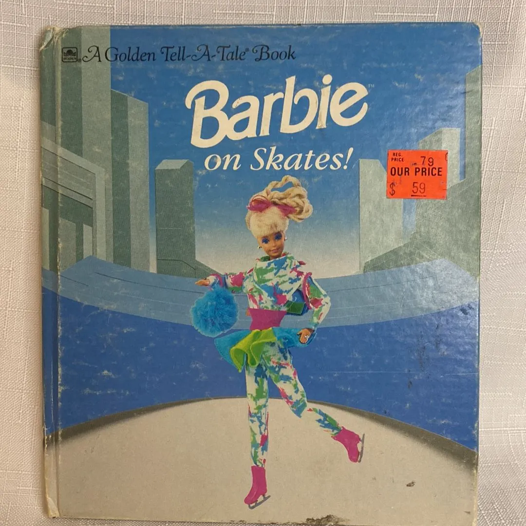 Product image for A Golden tell a tale Barbie on skates, book 1992