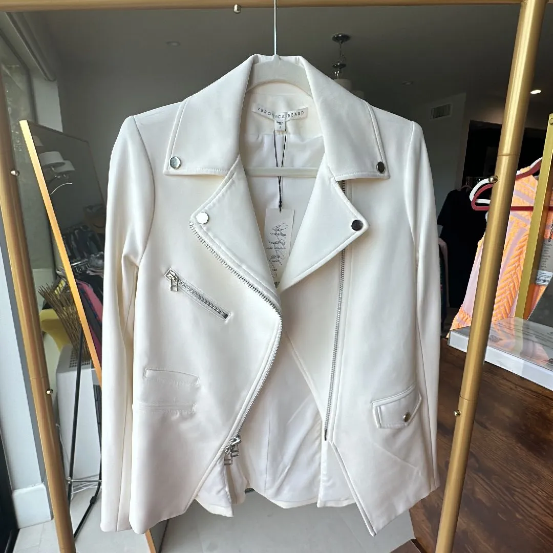 Product image for White moto jacket