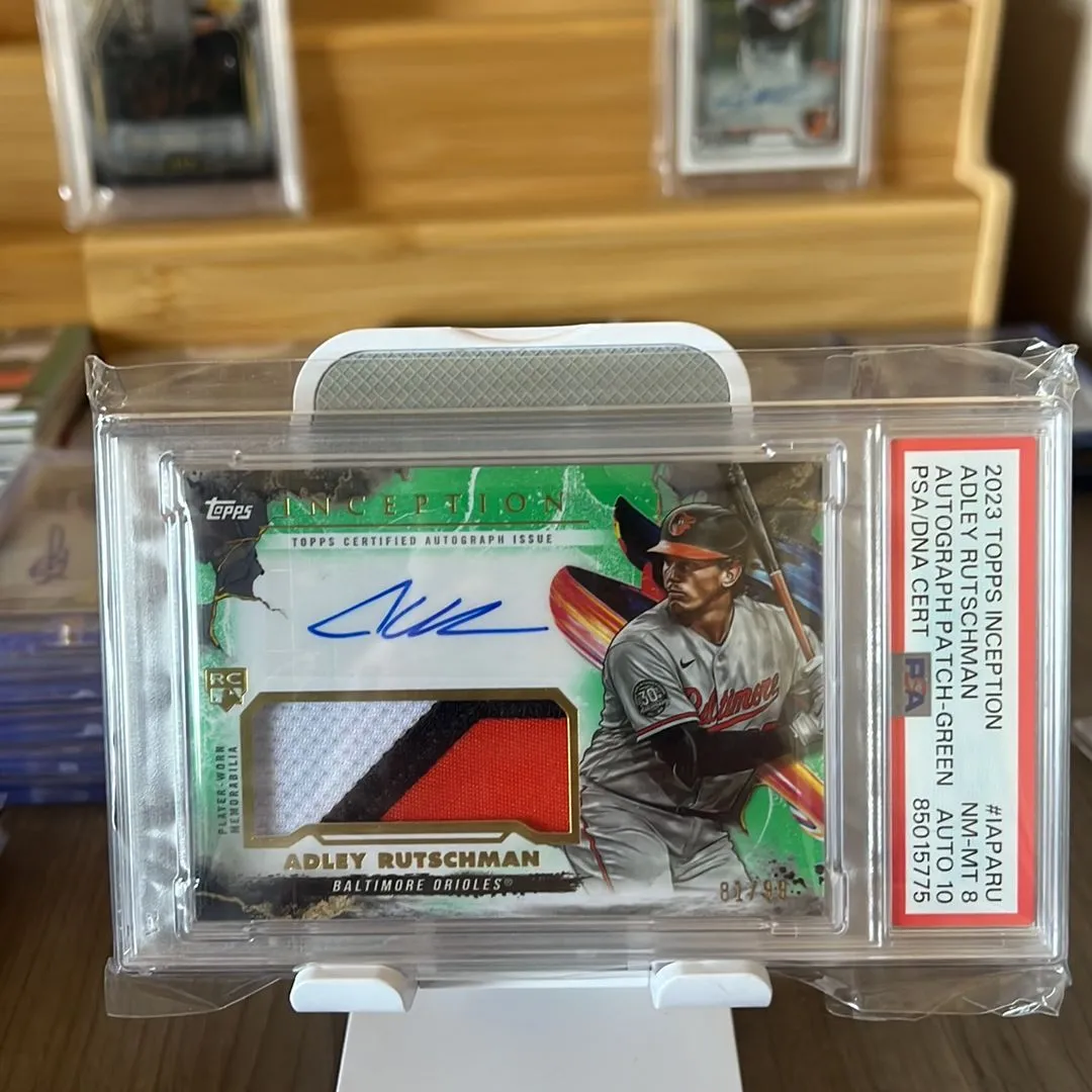 Product image for 2023 topps inception adley rutschman rookie patch auto /99
