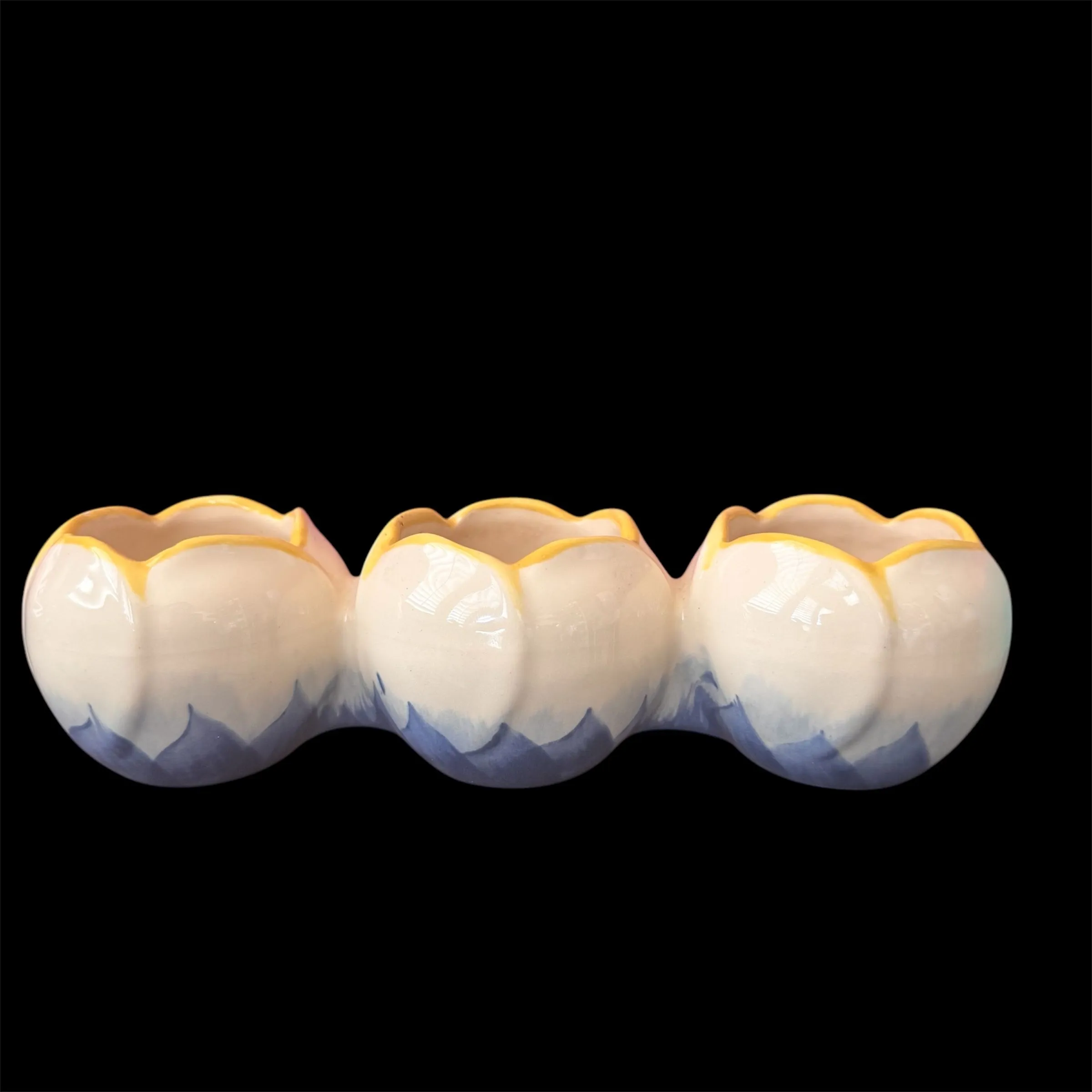 Product image for Triple Tulip Vase Made in USA 7"x2"