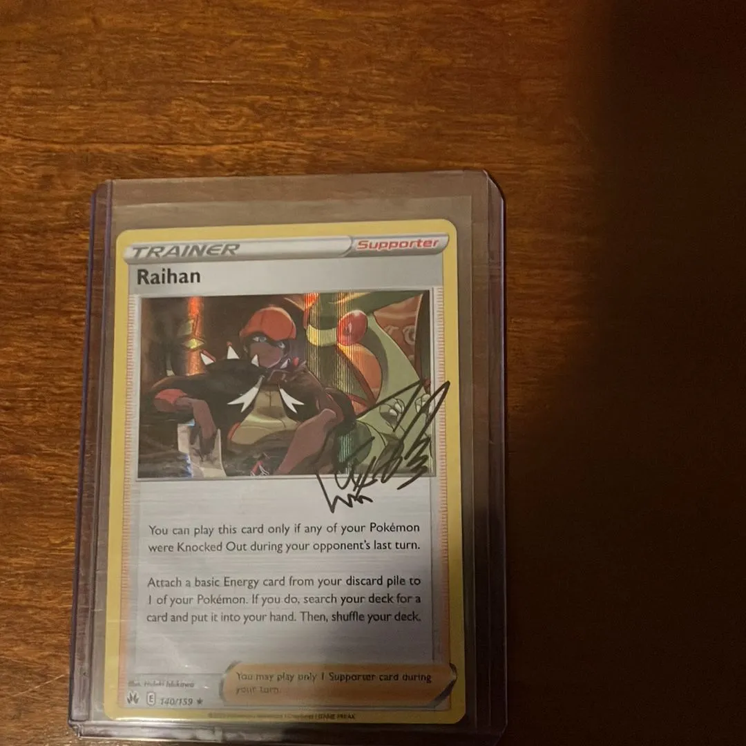 raihan pokemon card signed A signed holo raihan trainer card!!!🔥🔥🔥 · Whatnot: Shop, Sell, Connect