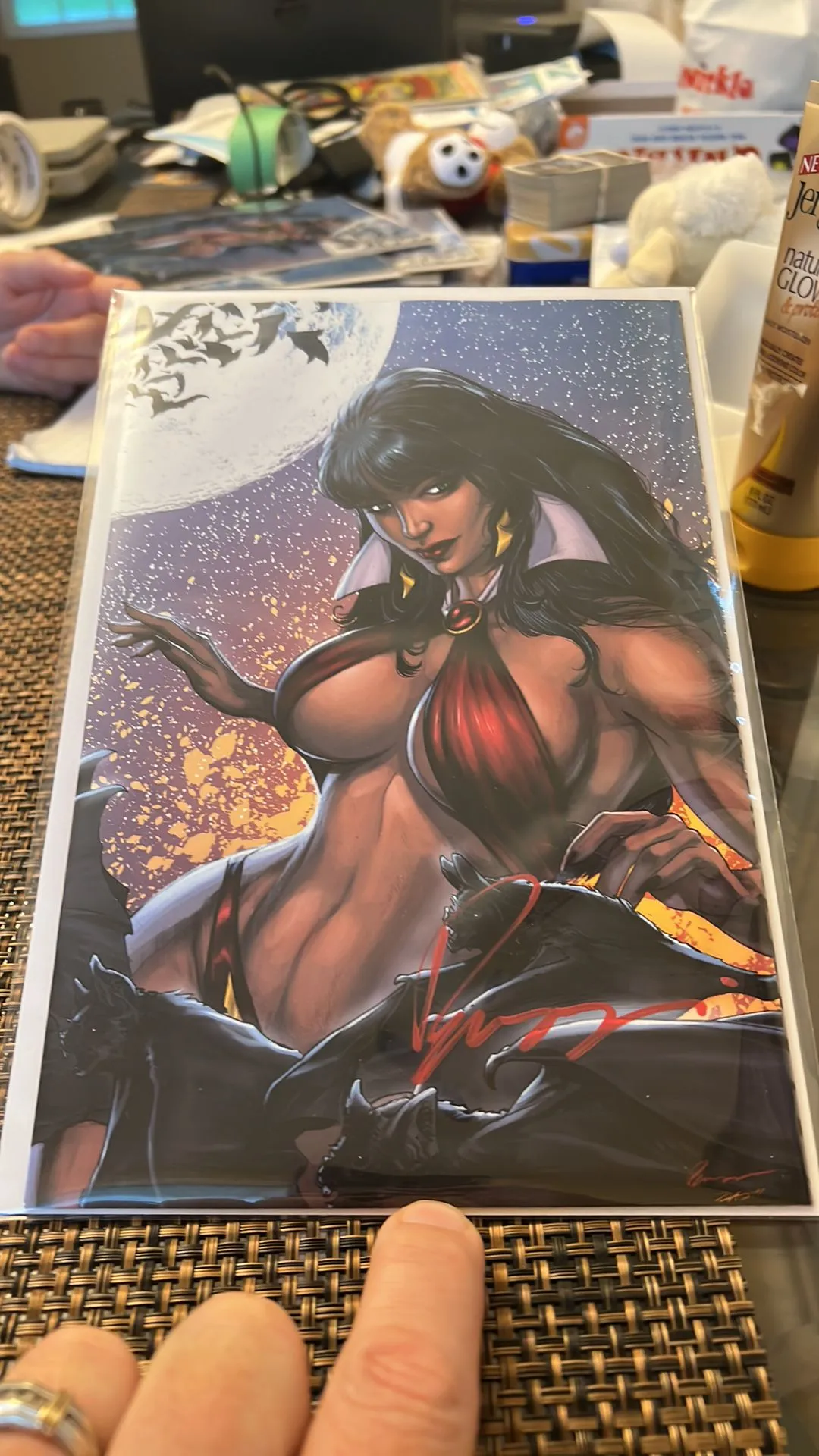 Product image for Vampirella signed virgin variant 500 comic run exclusive