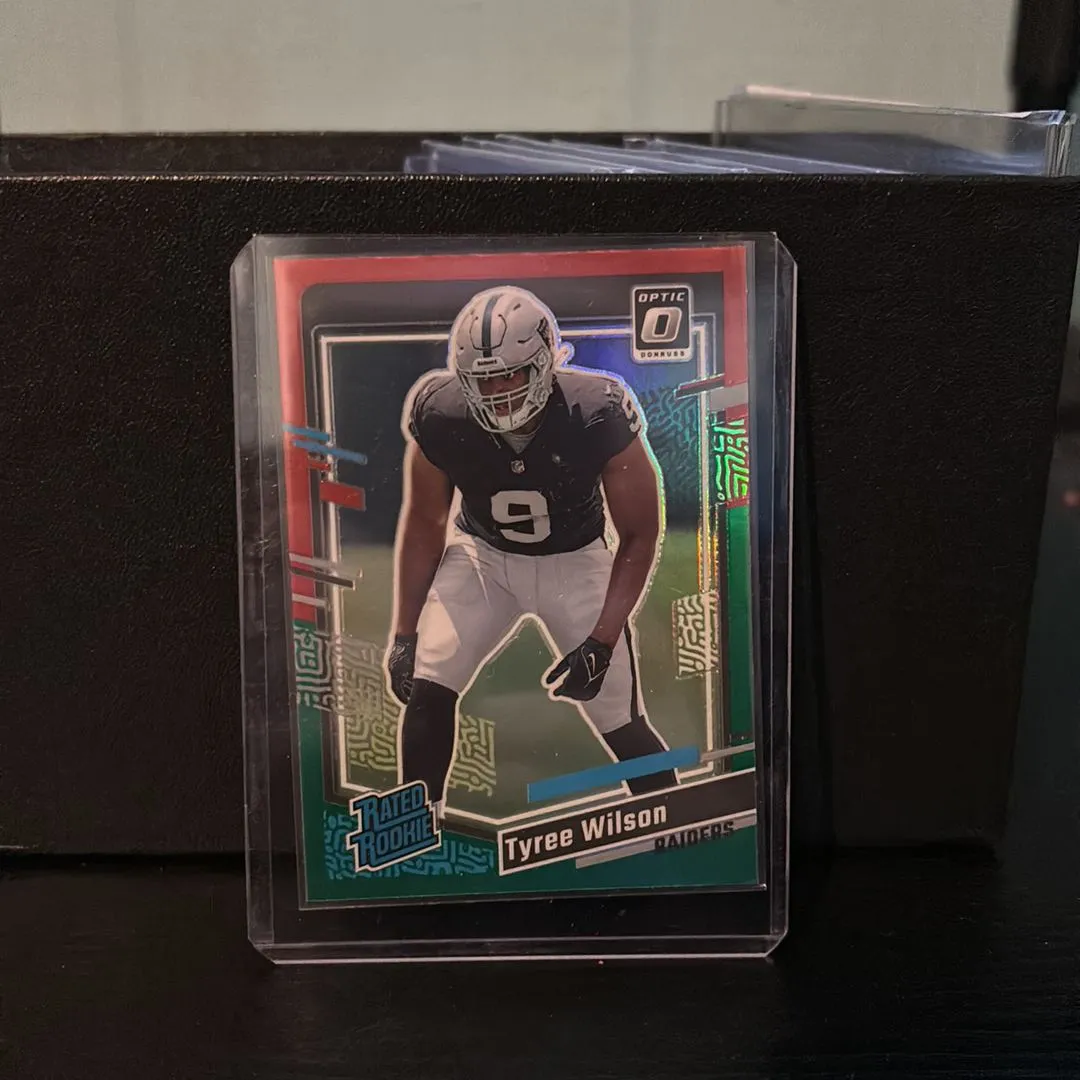 Product image for Tyree Wilson, red and green rookie rated ￼