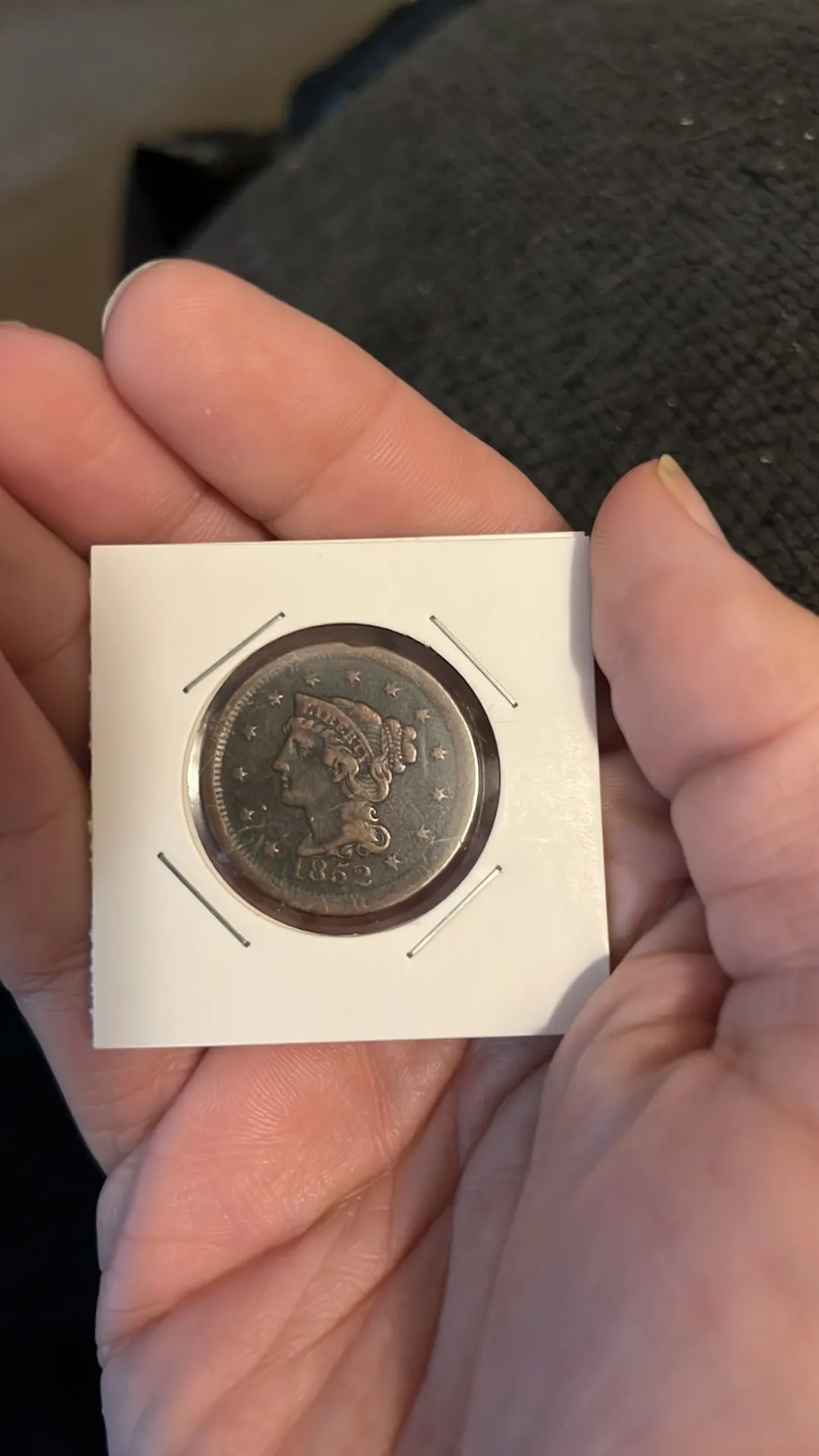 Product image for 1852 Large Cent in MS if graded