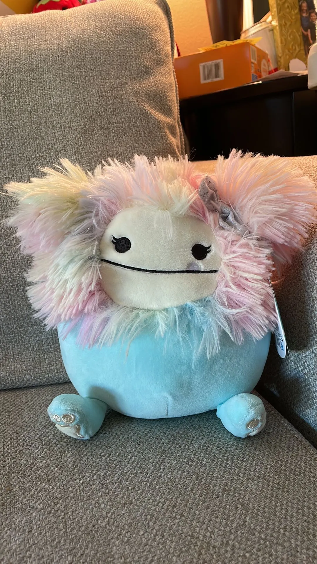 Product image for Squishmallow Zozo Bigfoot with Bow 7”