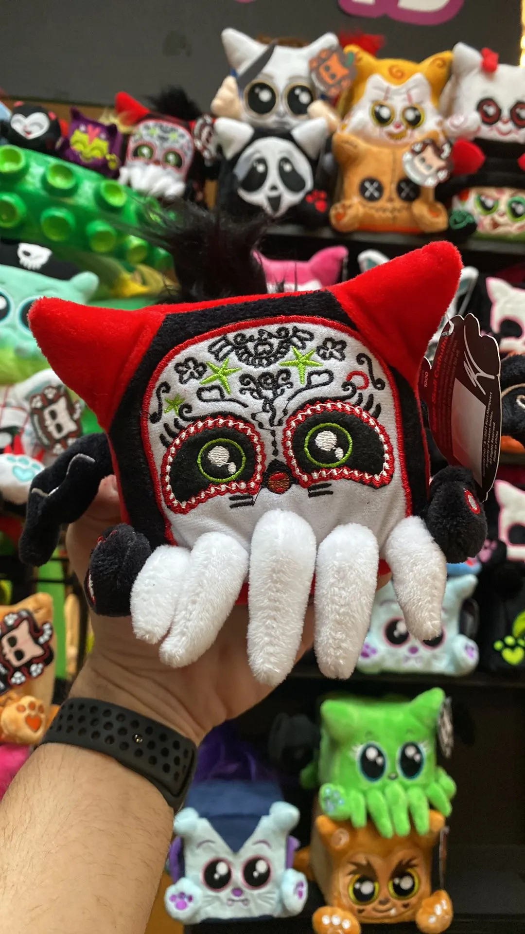 Product image for SugarSkull Cathulhu plushie