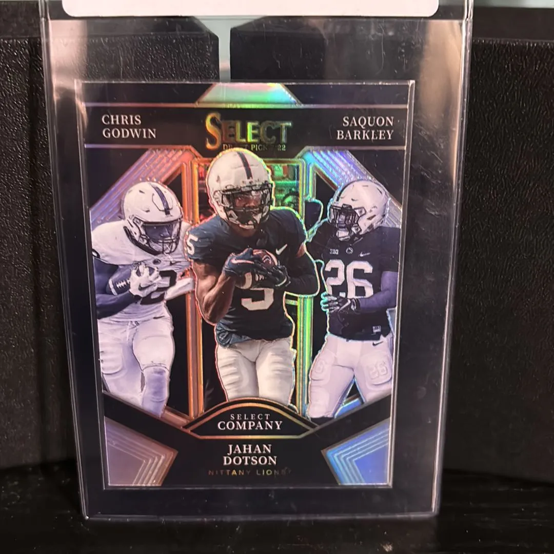 Product image for Jahan Dotson, Chris Godwin, and Saquon Barkley draft pick select 2022 silver ￼￼￼
