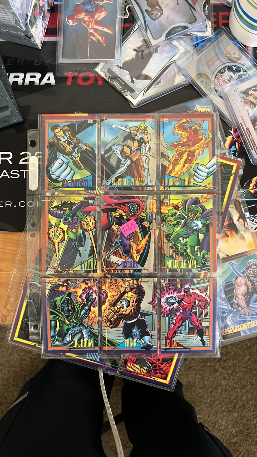 Product image for 1993 Marvel Universe Fantastic Four 9 card puzzle set