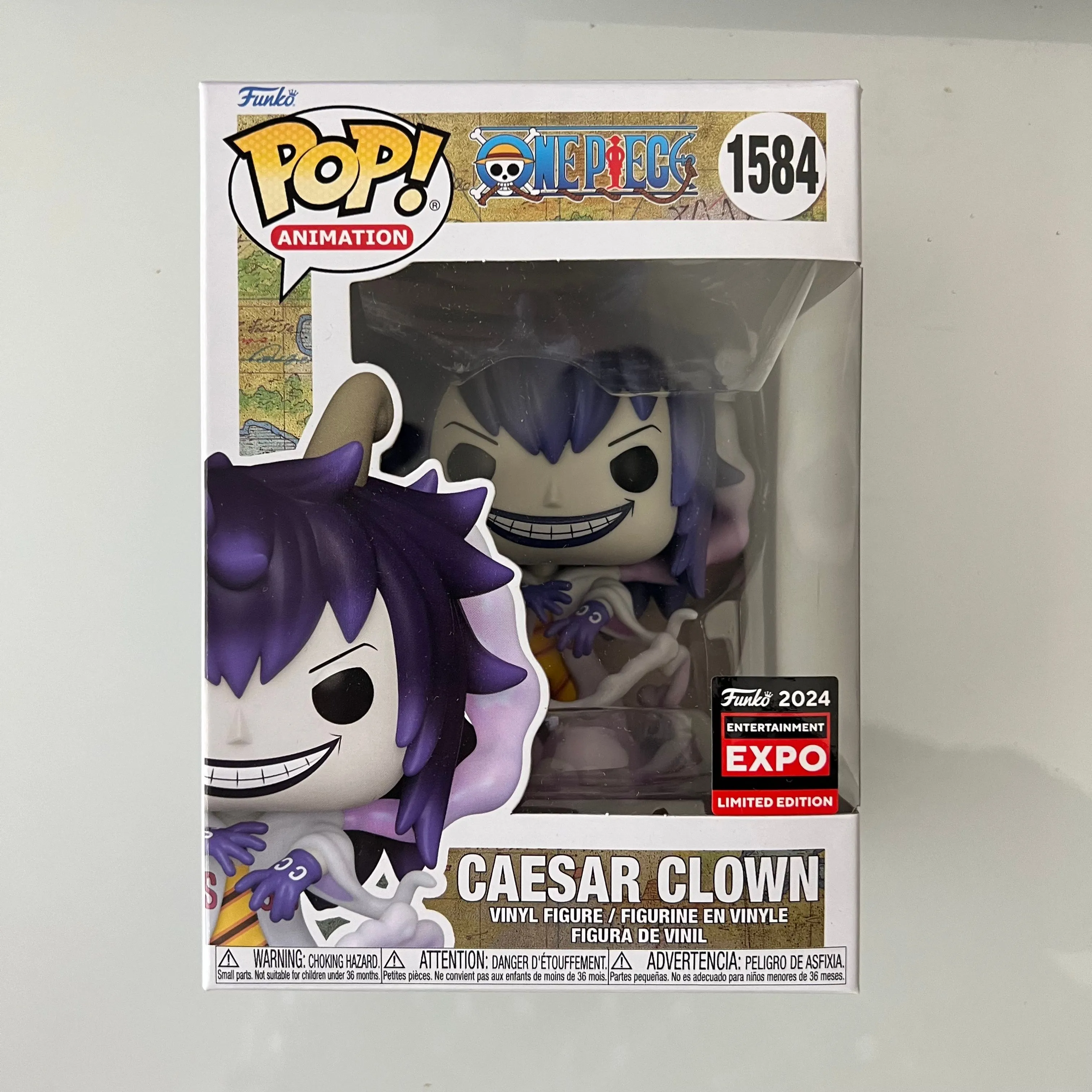 Product image for One piece, Ceasar clown 1584, Funko Pop entertainemnt expo, 2024 exclusive