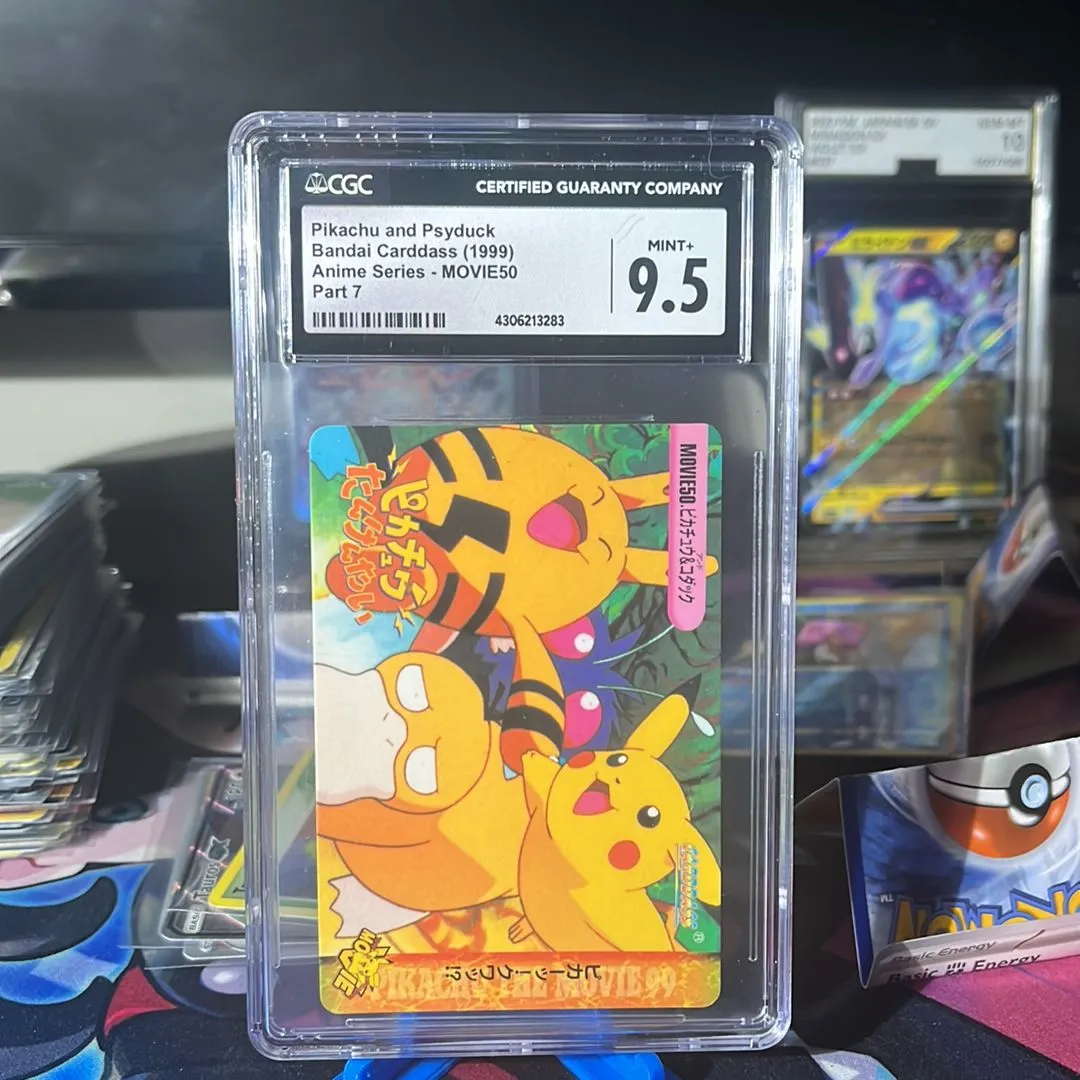 Product image for Bandai Pikachu and Psyduck CGC 9.5