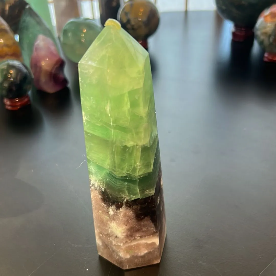Product image for Statement Green and Purple Fluorite Tower