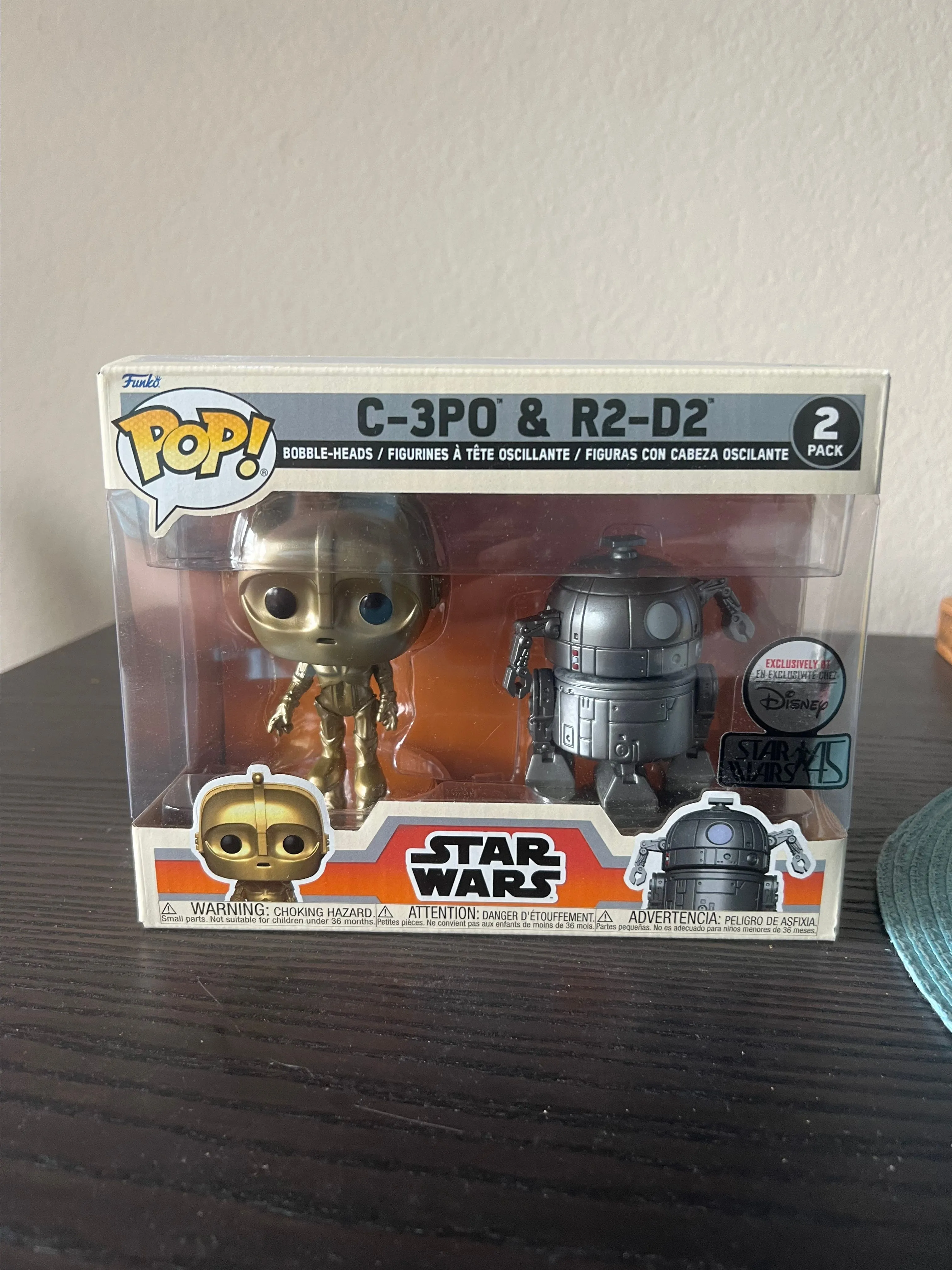 Product image for VAULTED EXCLUSIVE 2-PACK Concept C-3PO R2-D2 Star Wars Funko Pop Bobblehead Parks McQuarrie Disney