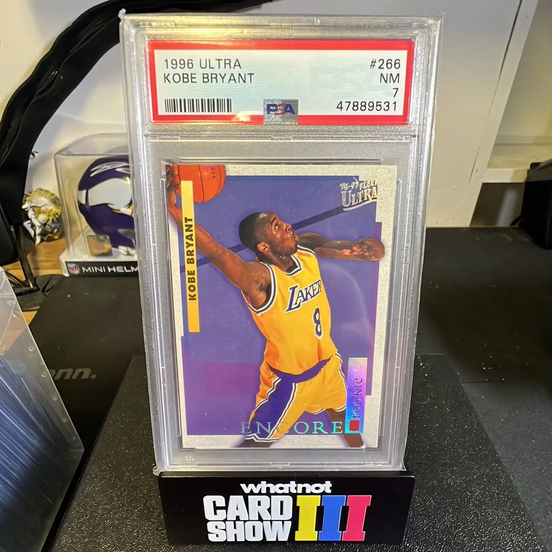 Product image for 1996 Ultra Kobe Bryant ROOKIE 266  PSA NM 7