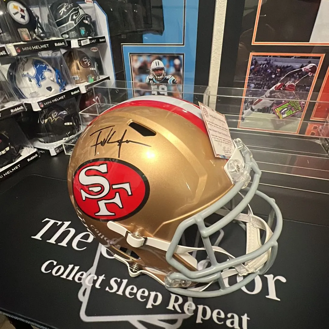 Product image for Frank Gore  auto full size replica helmet